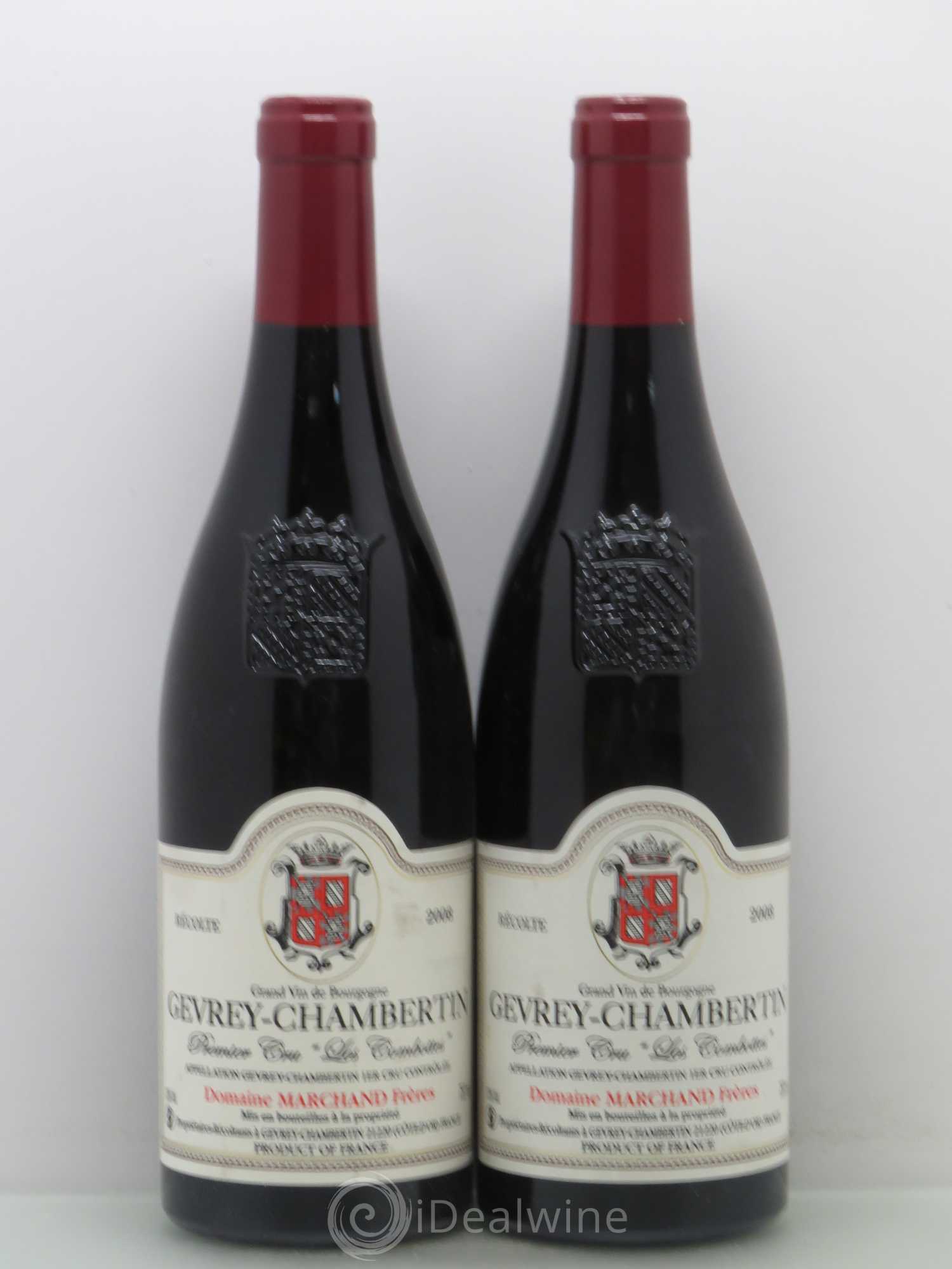 Gevrey-Chambertin 1er Cru Marchand Les Combottes 2008 - Posten von 2 Flaschen - 0