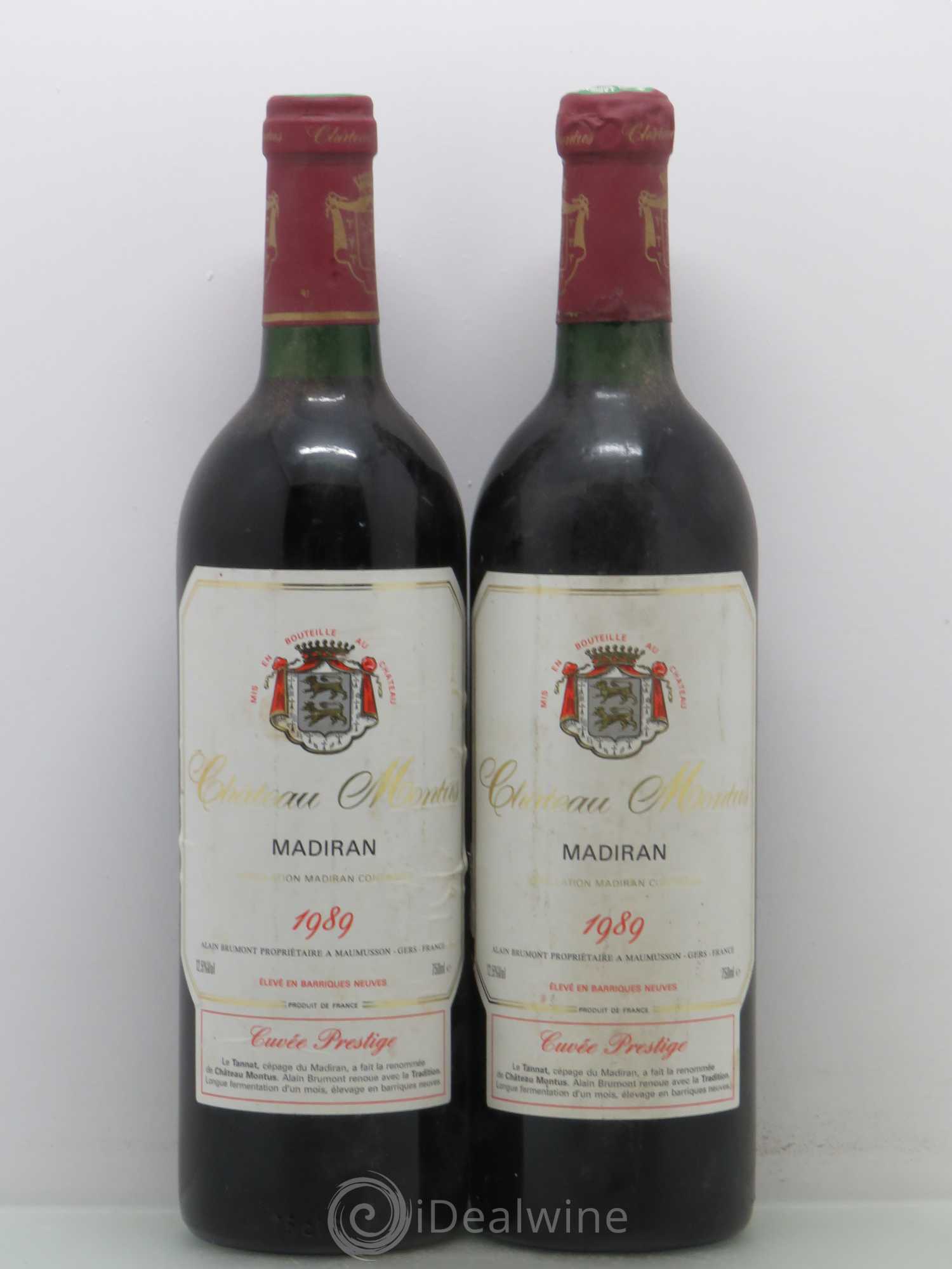 Madiran Château Montus-Prestige Alain Brumont 1989 - Lot de 4 bouteilles - 2