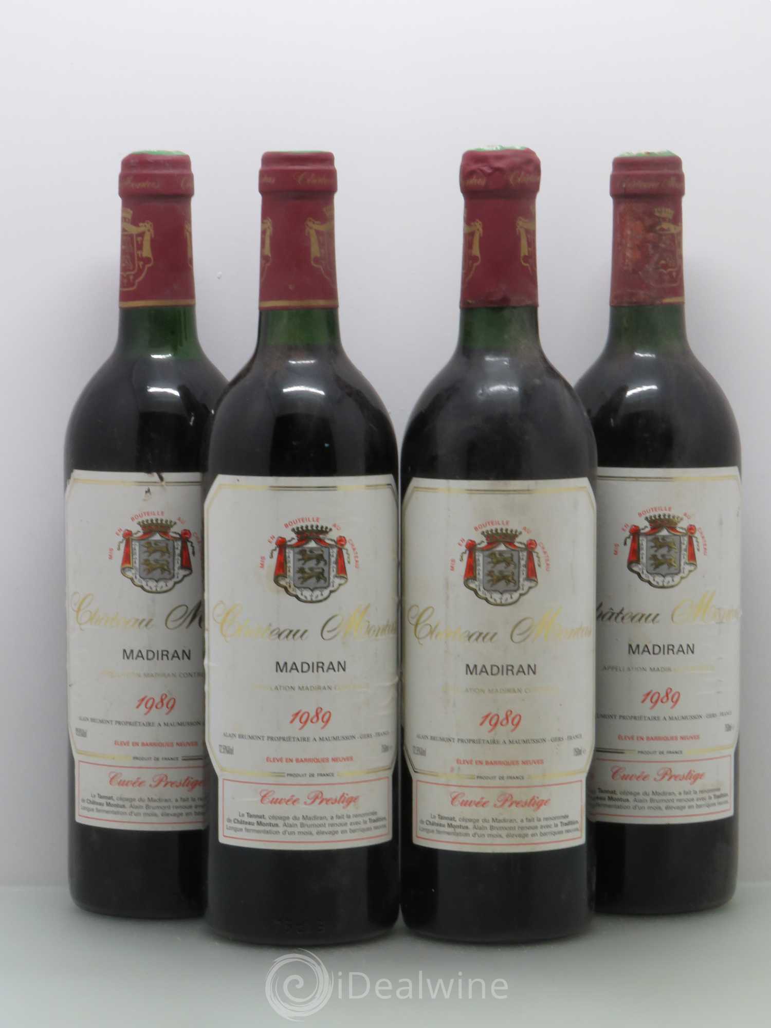 Madiran Château Montus-Prestige Alain Brumont 1989 - Lot de 4 bouteilles - 0