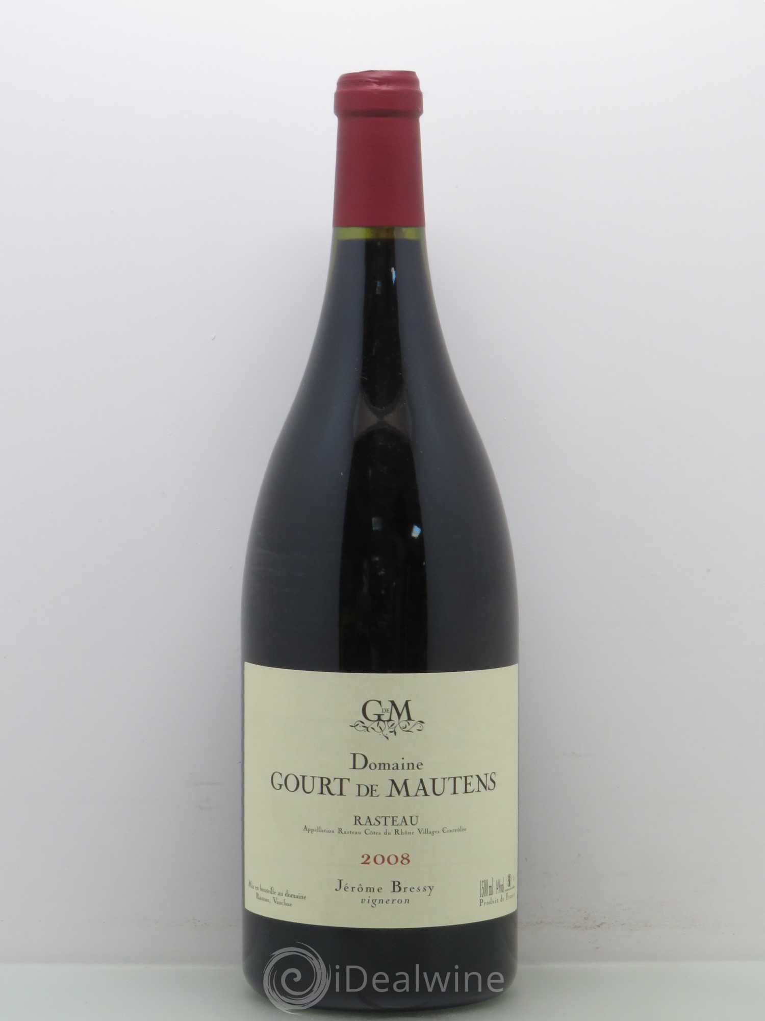 Rasteau Domaine Gourt de Mautens - Jérôme Bressy 2008 - Lot de 1 magnum - 0
