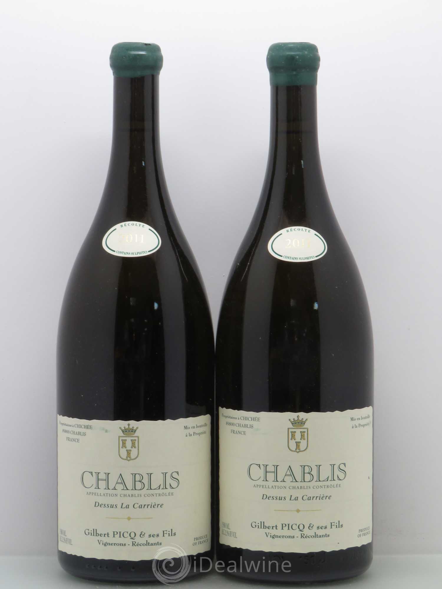 Chablis Dessus La Carrière G.Picq 2011 - Posten von 2 Magnum - 0