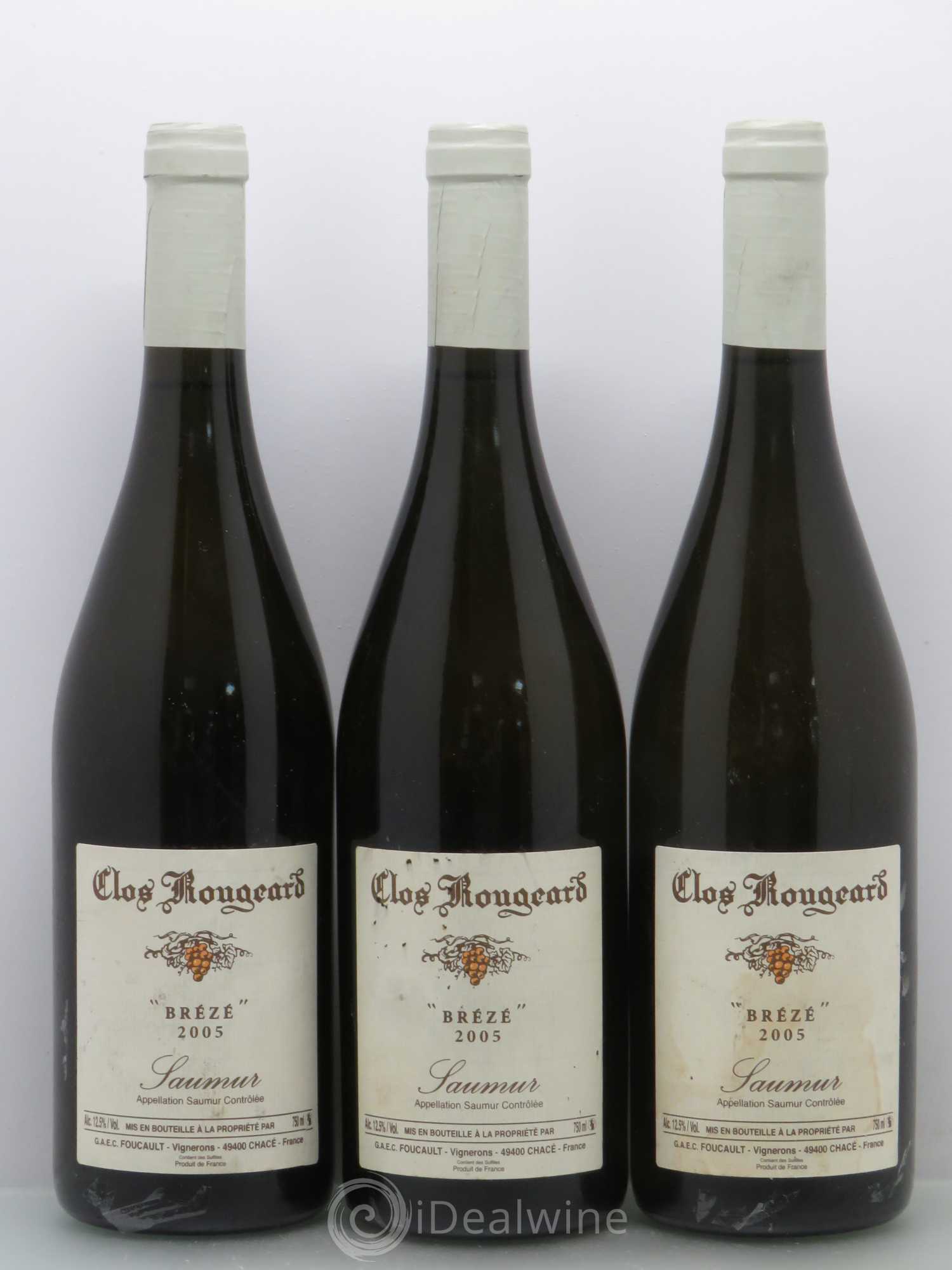 Saumur Brézé Clos Rougeard 2005 - Lot de 3 bouteilles - 0