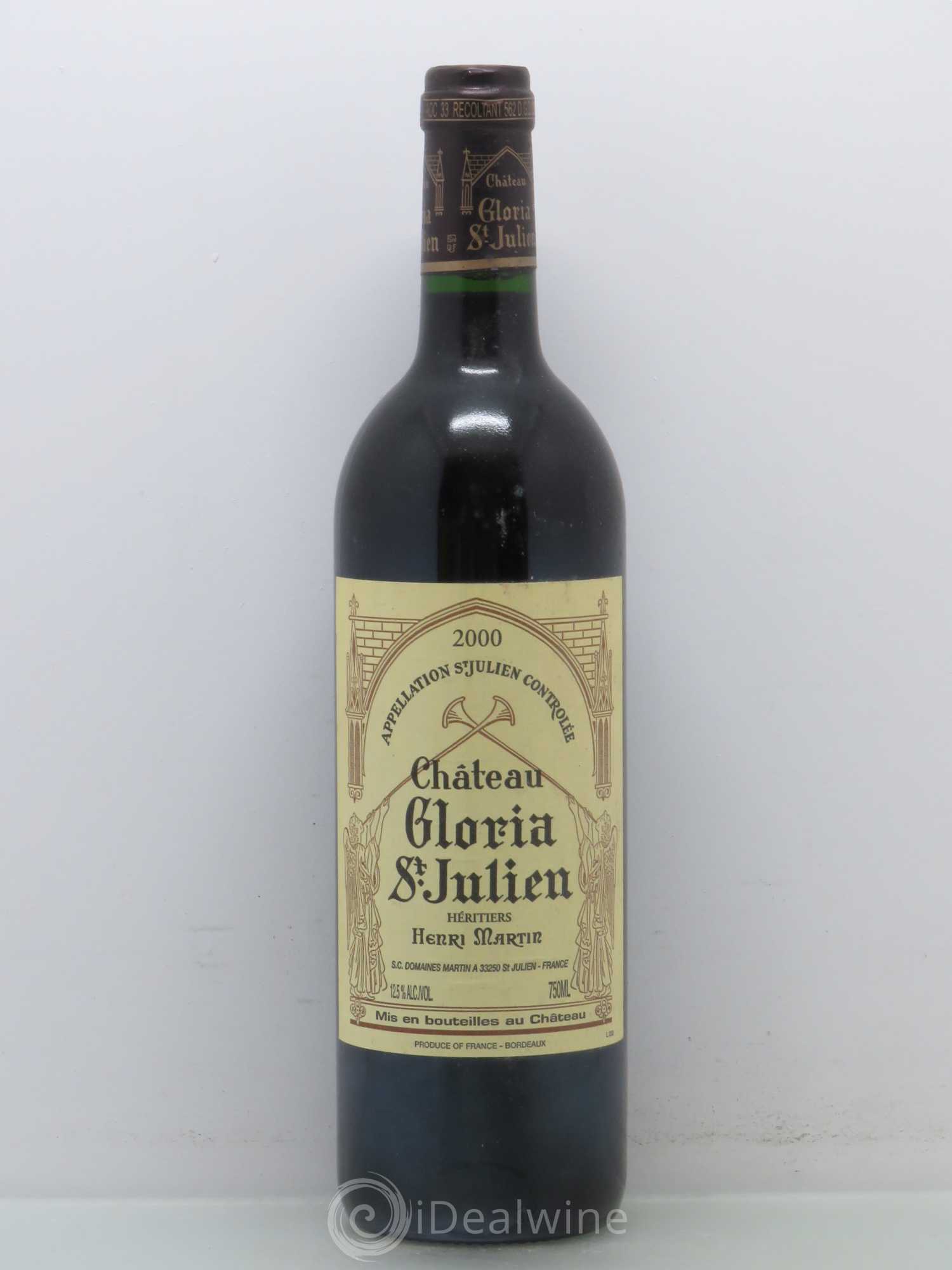 Château Gloria 2000 - Lot de 1 bouteille - 0