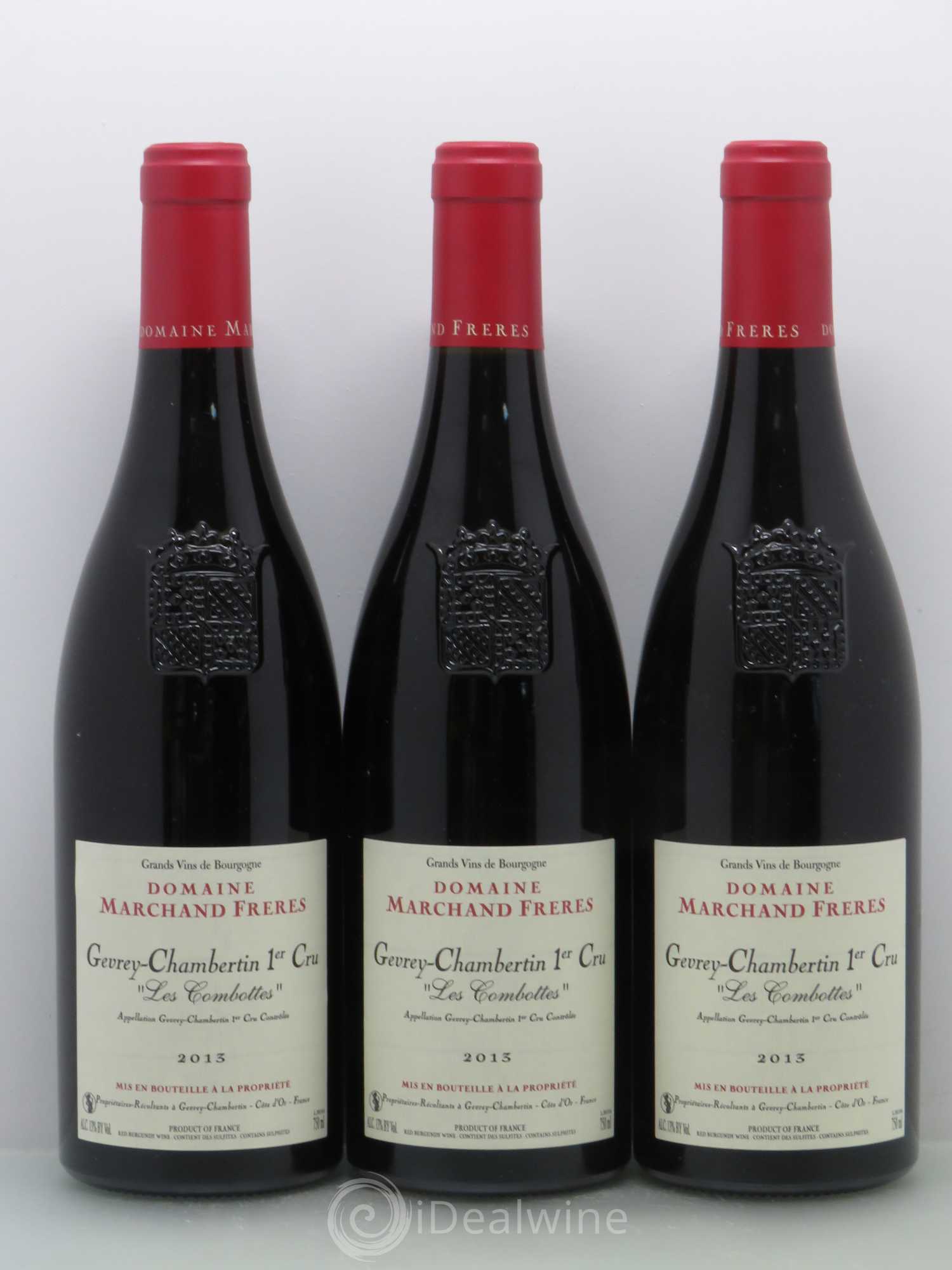 Gevrey-Chambertin 1er Cru Les Combottes - Marchand Frères 2013 - Posten von 6 Flaschen - 1