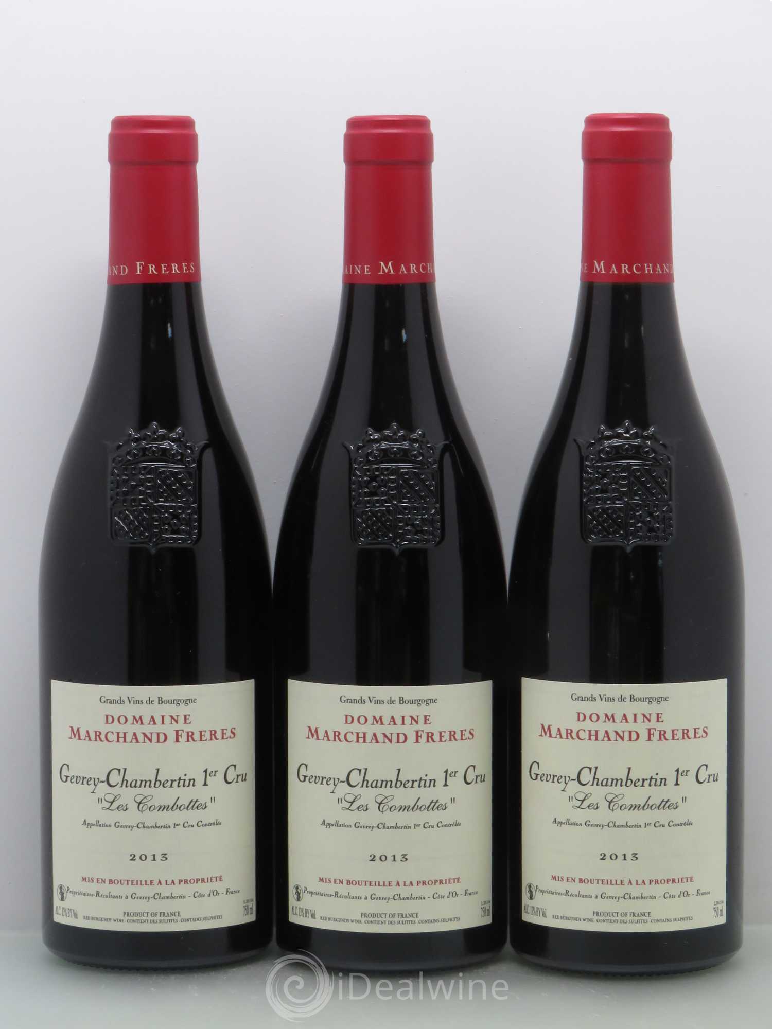 Gevrey-Chambertin 1er Cru Les Combottes - Marchand Frères 2013 - Posten von 6 Flaschen - 2