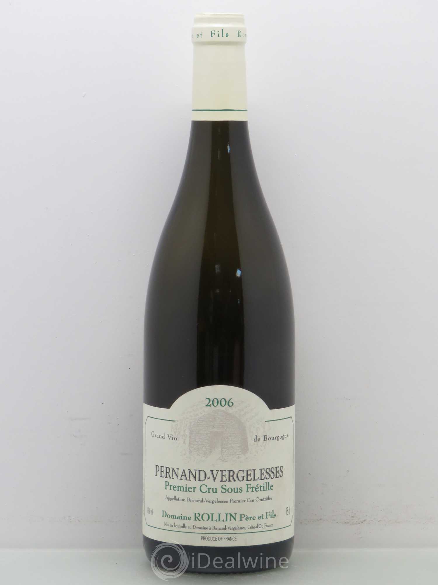 Pernand-Vergelesses 1er Cru Sous Fretille Rollin 2006 - Posten von 1 Flasche - 0