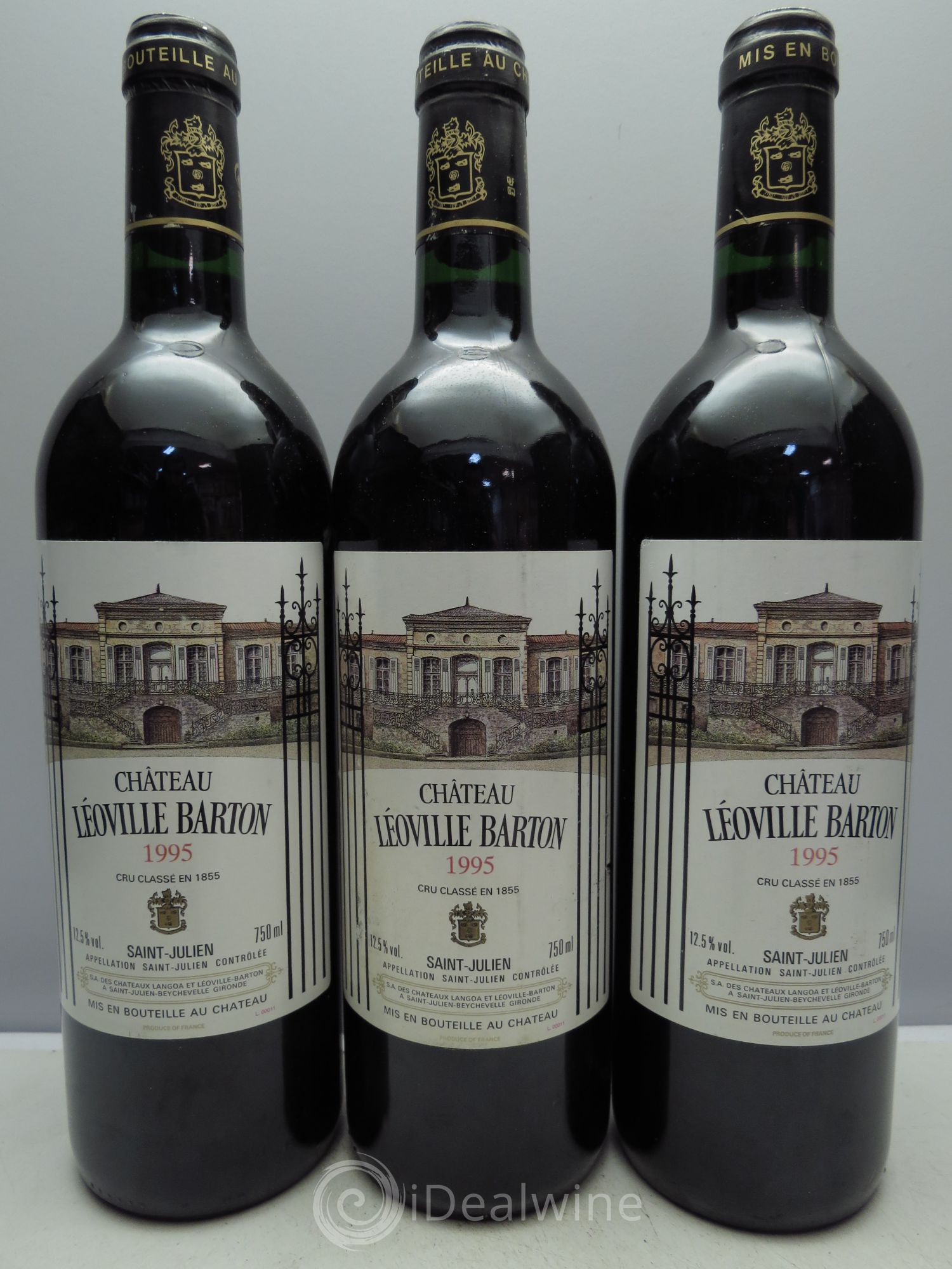 Château Léoville Barton 2ème Grand Cru Classé 1995 - Lot de 3 bouteilles - 0