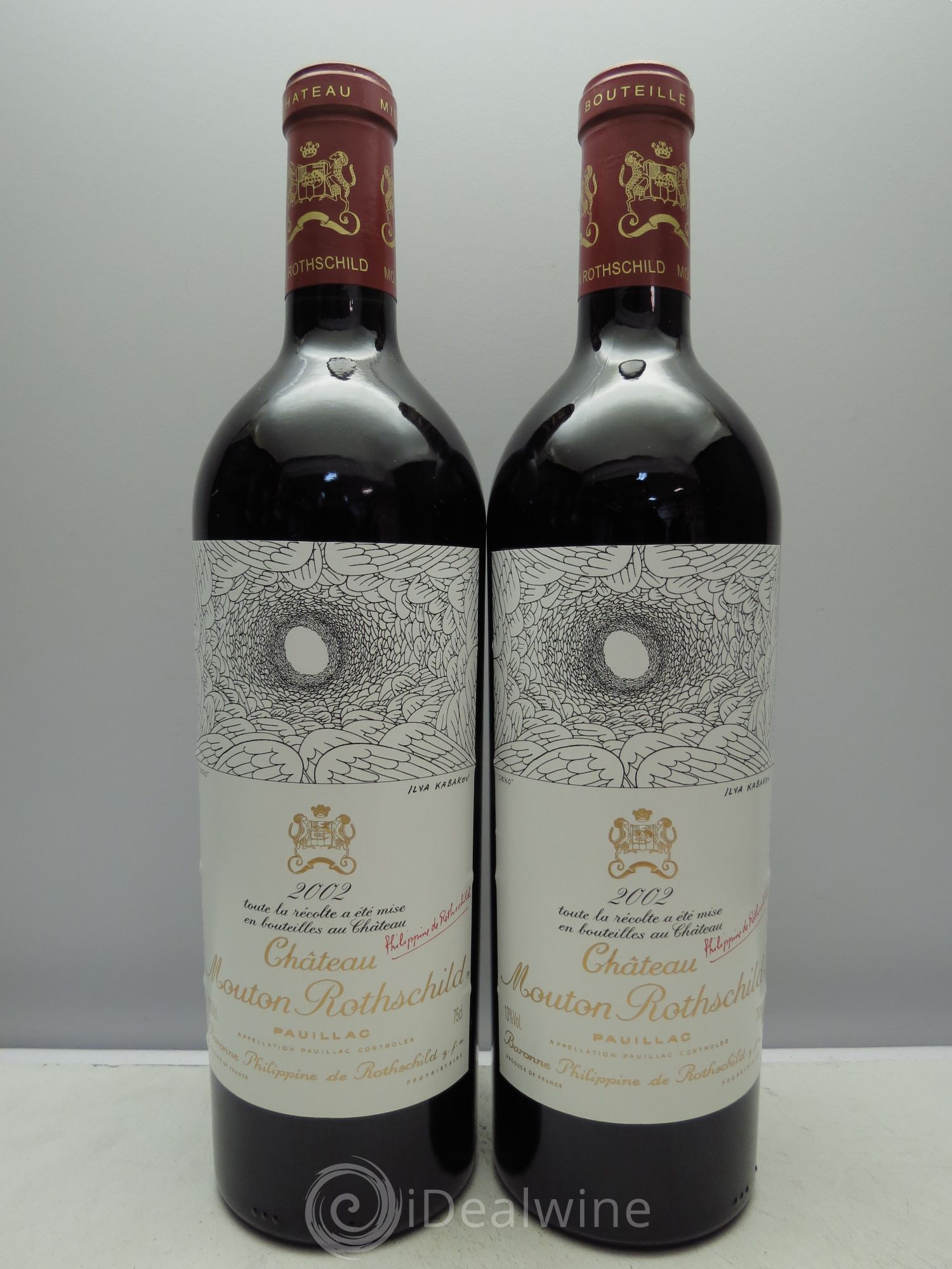 Château Mouton Rothschild 1er Grand Cru Classé 2002 - Lot de 6 bouteilles - 1