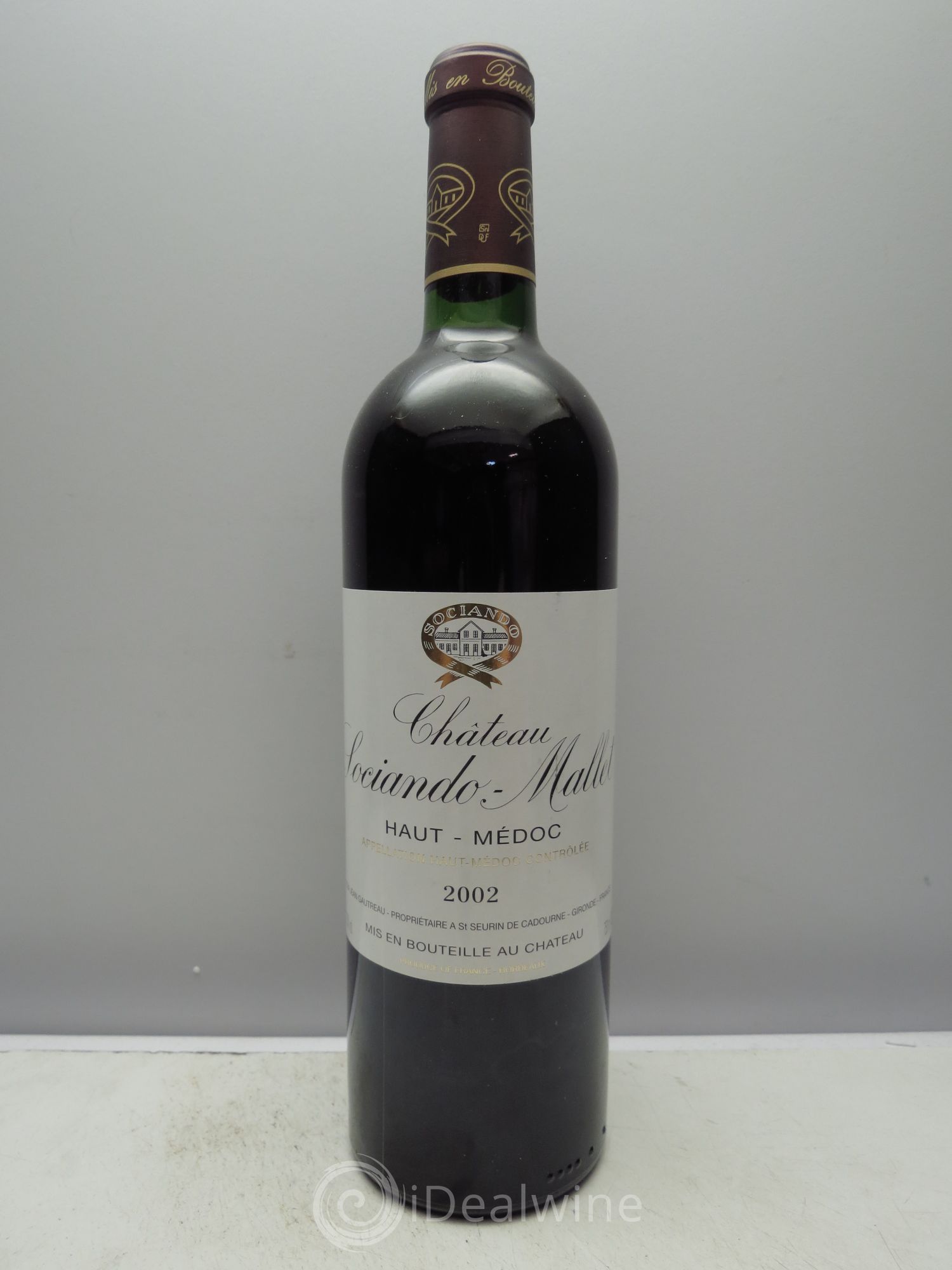 Château Sociando Mallet 2002 - Lot de 12 bouteilles - 0
