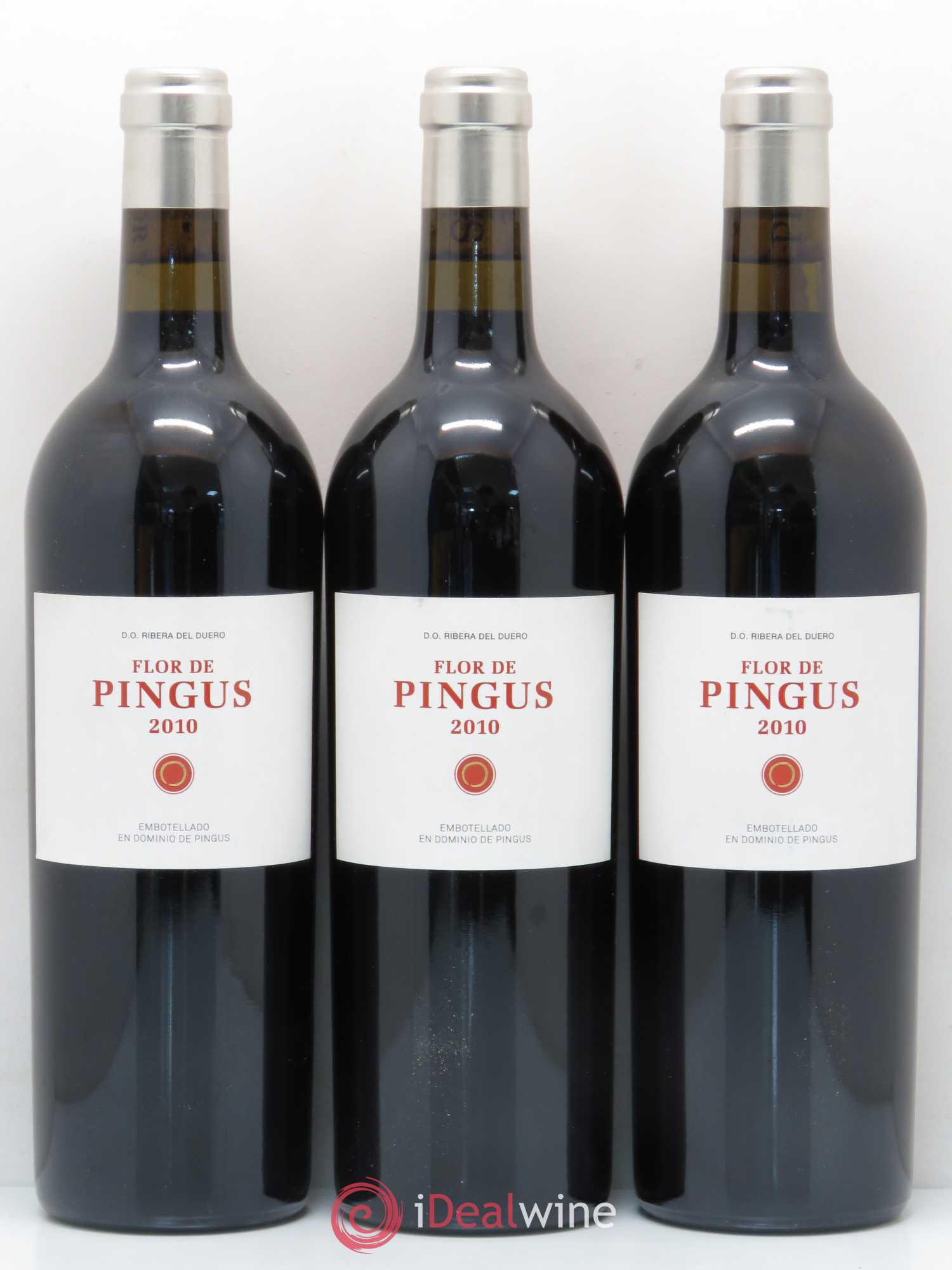 Ribera Del Duero Flor de Pingus Dominio de Pingus - Peter Sisseck 2010 - Lot de 3 bouteilles - 0