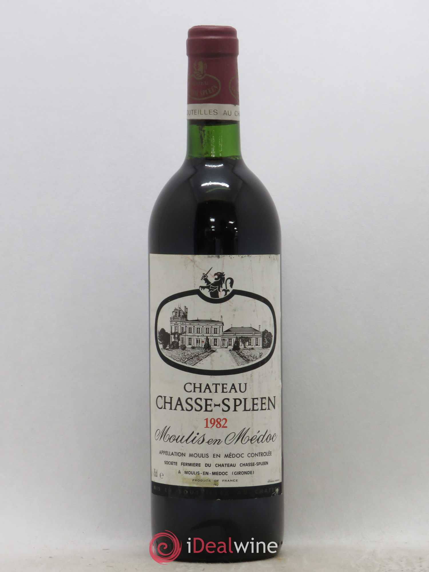 Château Chasse Spleen 1982 - Lot de 1 bouteille - 0