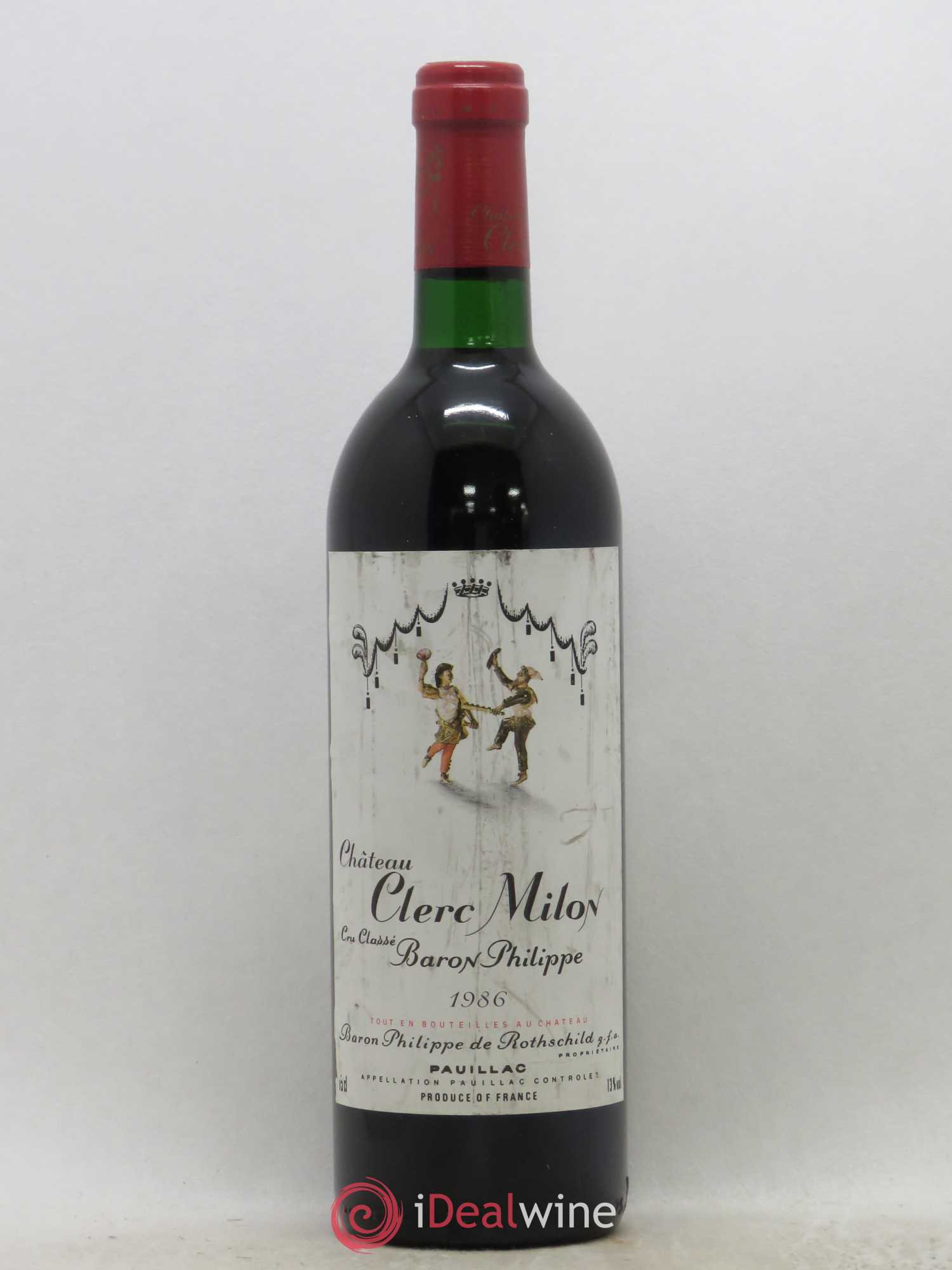 Château Clerc Milon 5ème Grand Cru Classé 1986 - Lot de 1 bouteille - 0