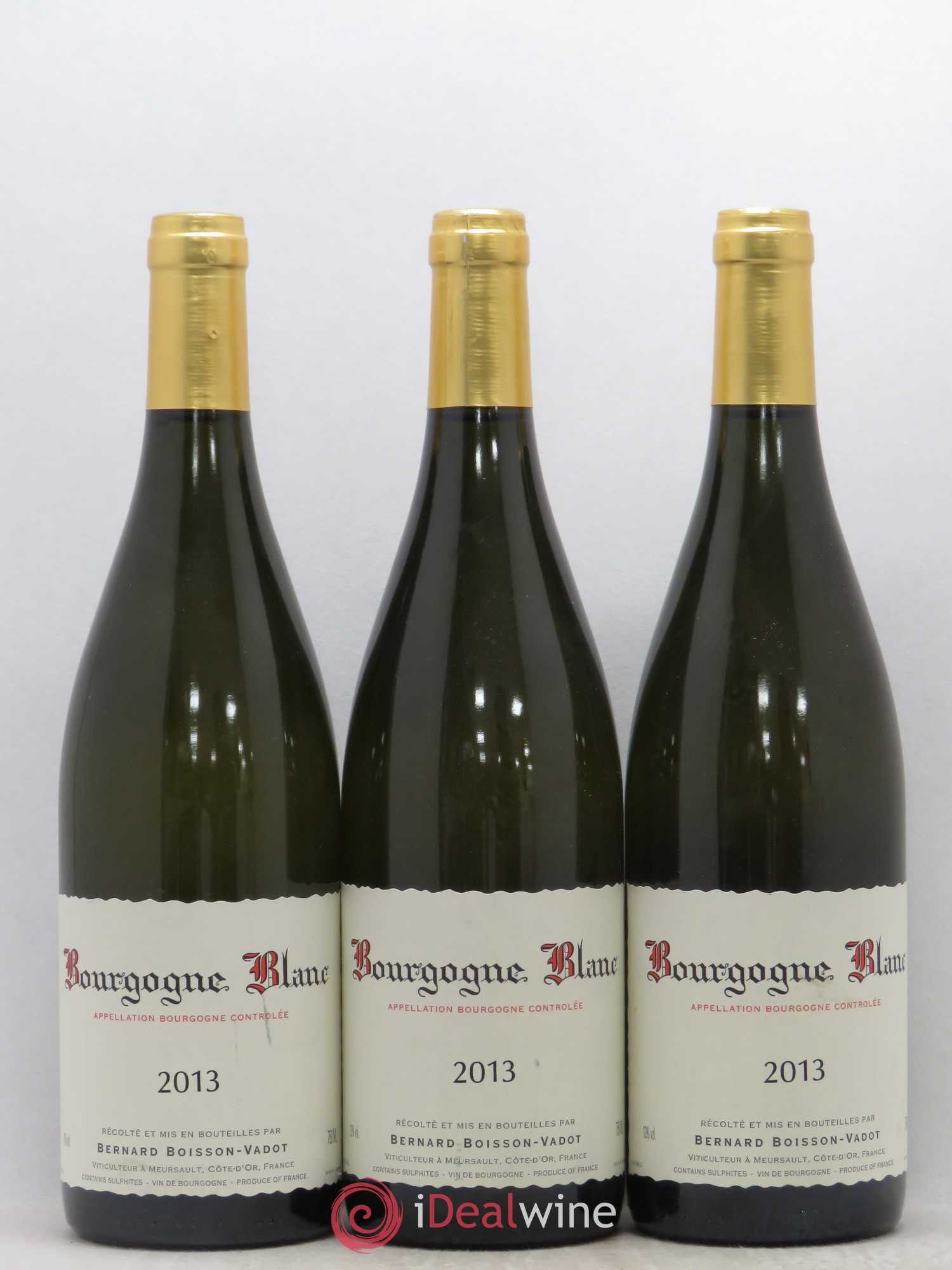 Bourgogne Boisson-Vadot (Domaine) 2013 - Lot de 3 bouteilles - 0
