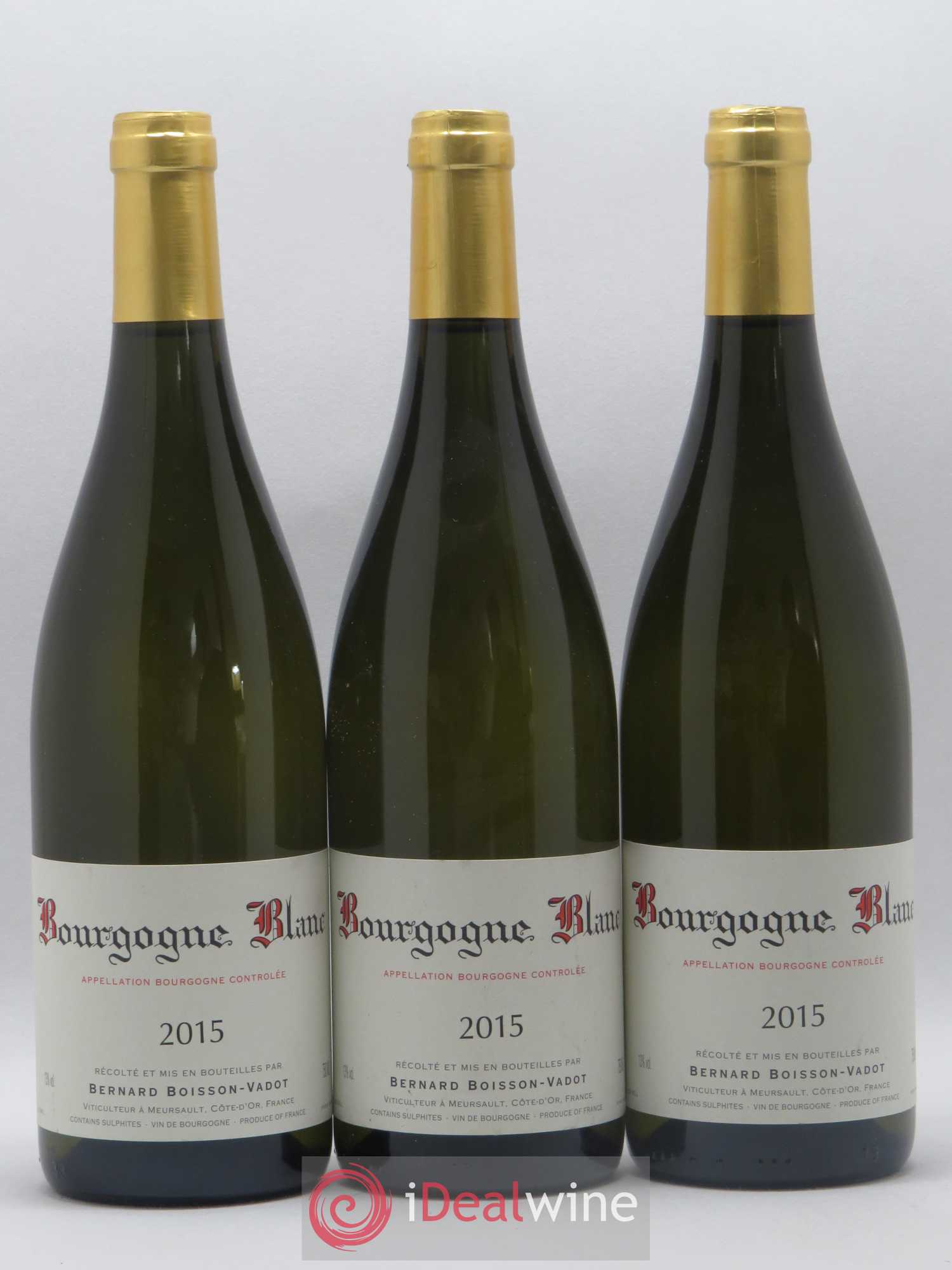 Bourgogne Boisson-Vadot (Domaine) 2015 - Lot de 3 bouteilles - 0