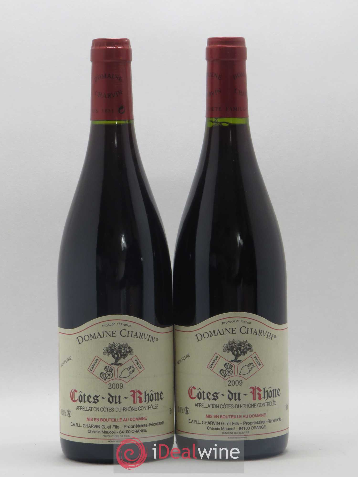 Côtes-du-Rhône Charvin (Domaine) 2009 - Lot de 2 bouteilles - 0