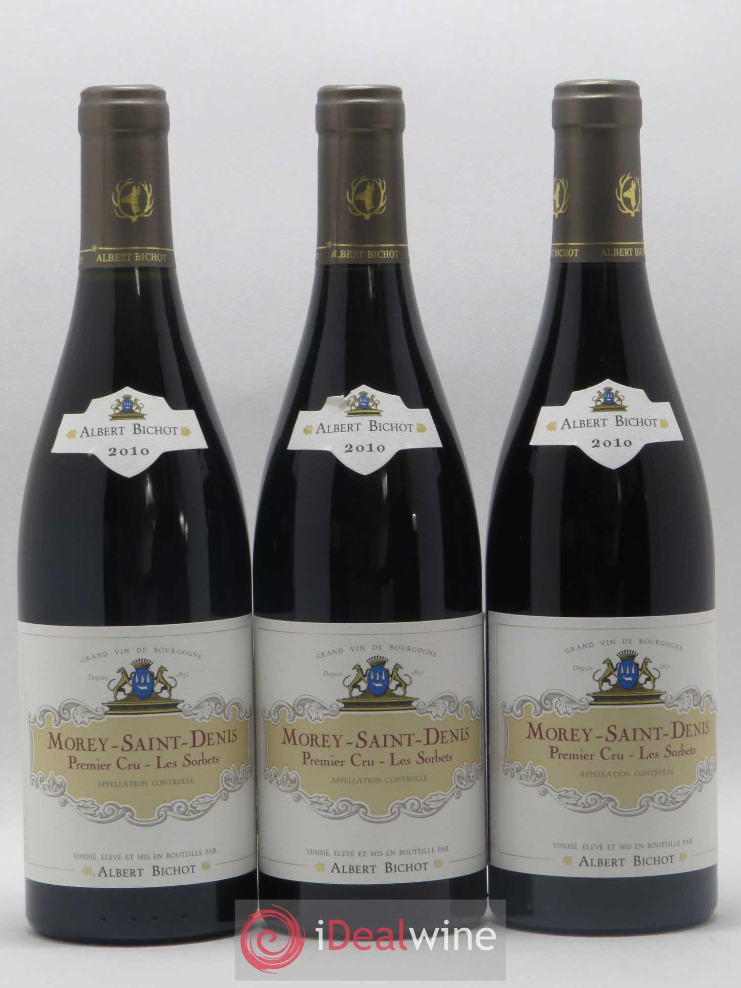 Morey-Saint-Denis 1er Cru Les Sorbets Albert Bichot 2010 - Lot de 3 bouteilles - 0