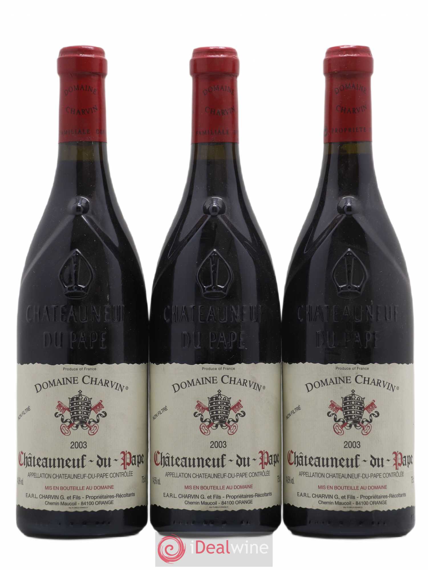 Châteauneuf-du-Pape Charvin (Domaine) 2003 - Lot de 3 bouteilles - 0