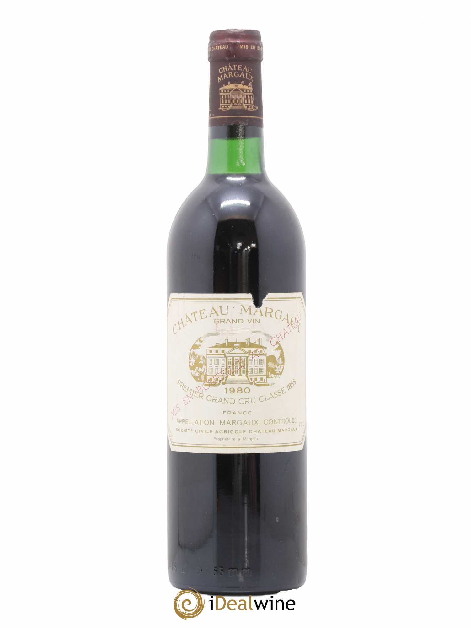 Château Margaux 1er Grand Cru Classé 1980 - Lot de 1 bouteille - 0