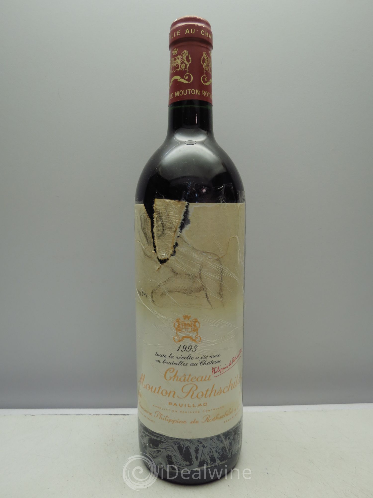 Château Mouton Rothschild 1er Grand Cru Classé 1993 - Lot de 1 bouteille - 0