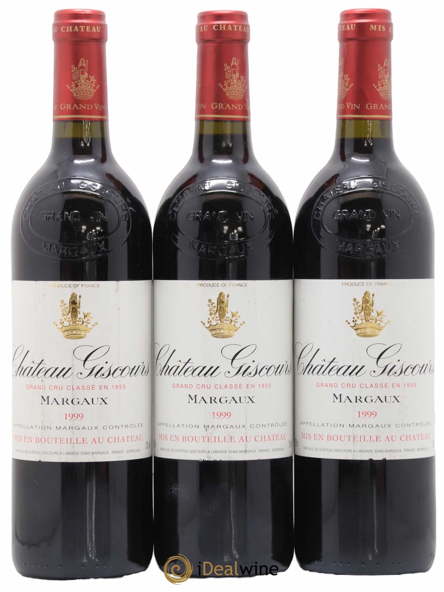 Château Giscours 3ème Grand Cru Classé 1999 - Lot de 3 bouteilles - 0