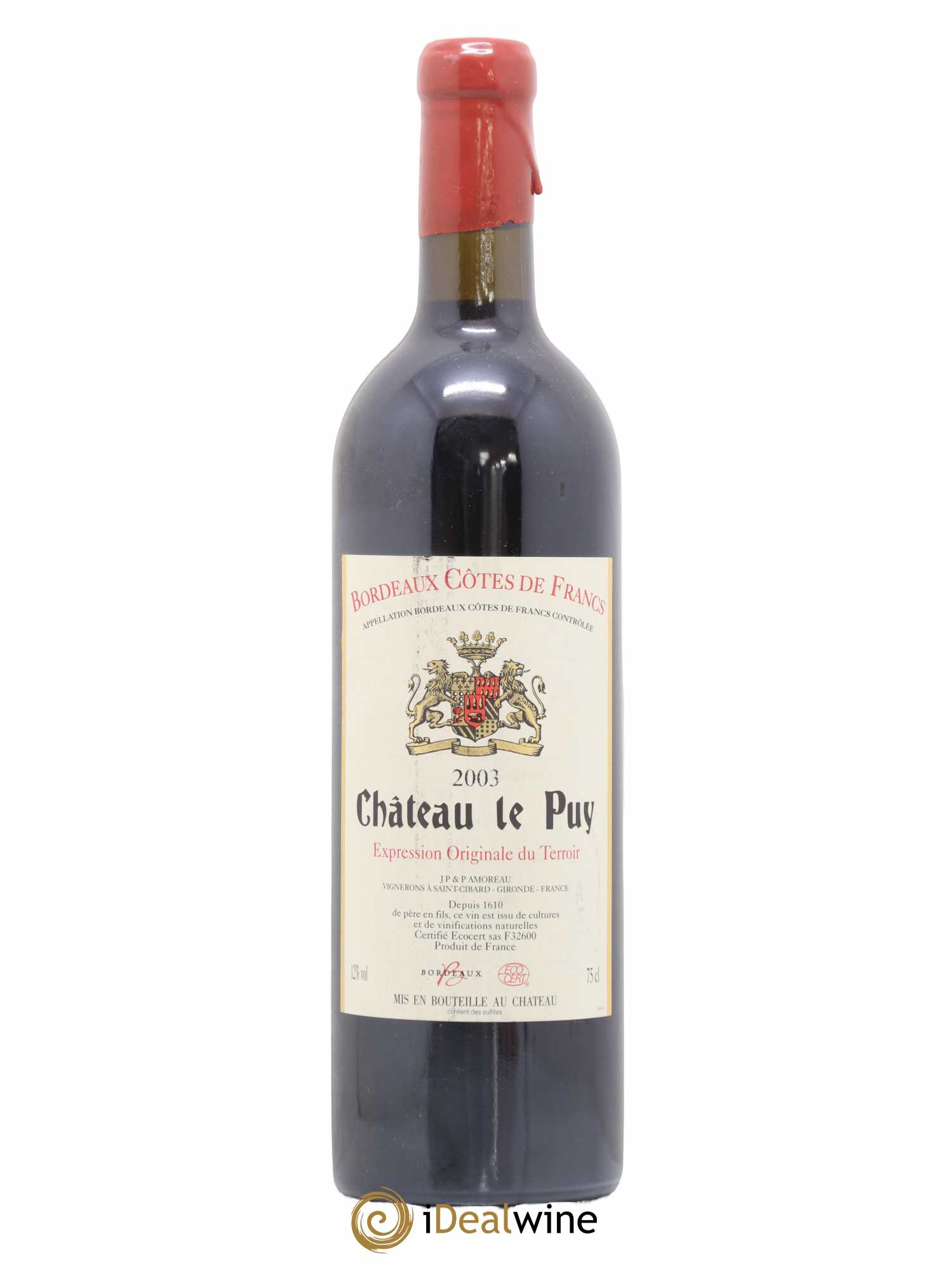 Château Le Puy 2003 - Lot de 1 bouteille - 0