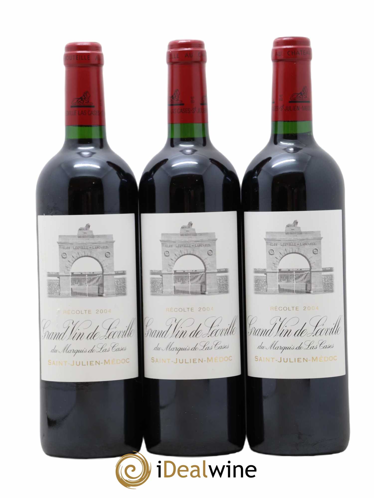Château Léoville Las Cases 2ème Grand Cru Classé 2004 - Lot de 3 bouteilles - 0