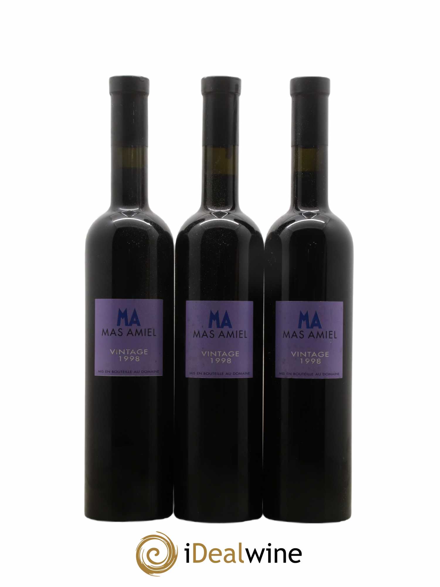 Maury Mas Amiel Vintage 1998 - Lot de 3 bouteilles - 0