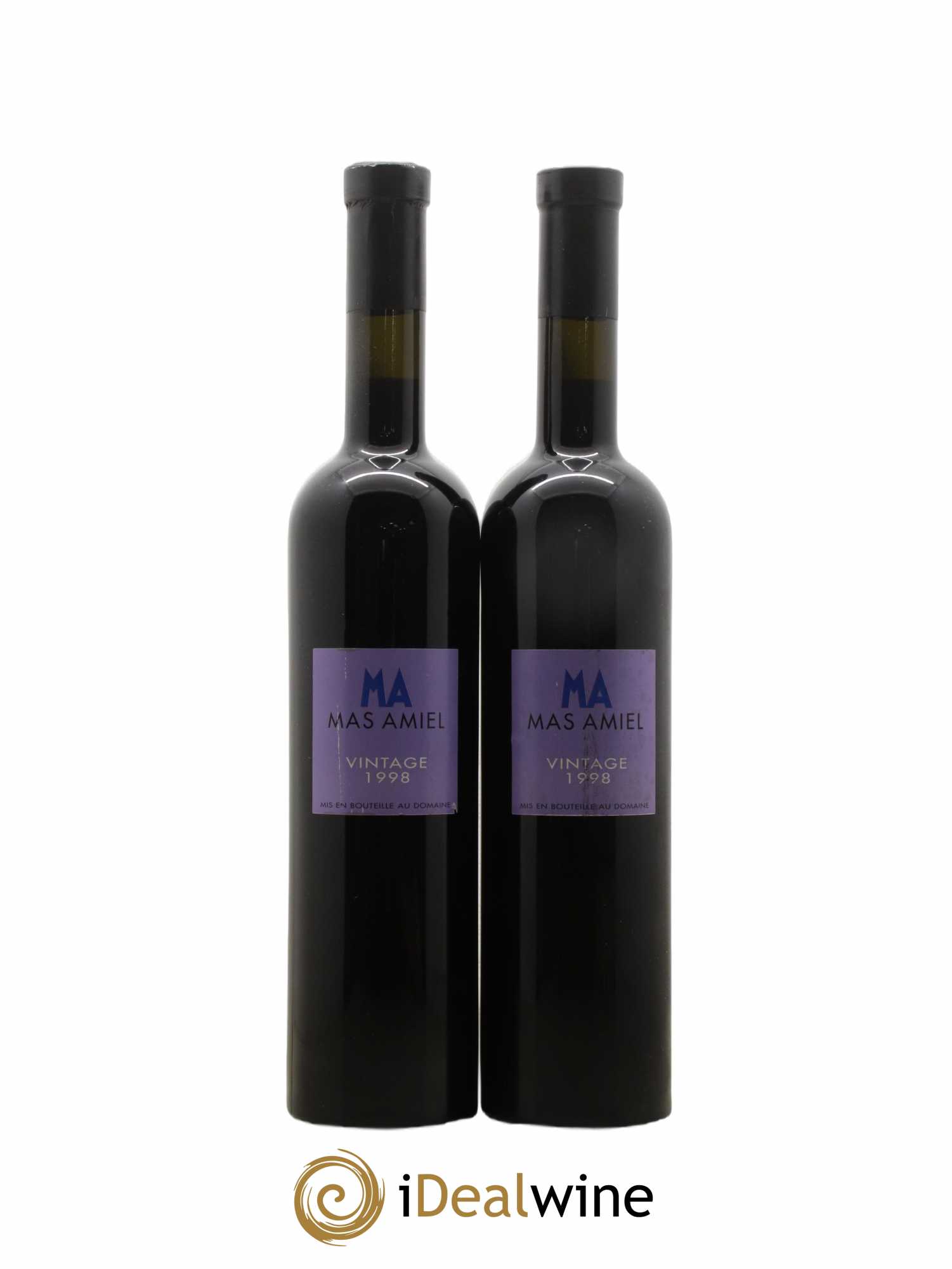 Maury Mas Amiel Vintage 1998 - Lot de 2 bouteilles - 0