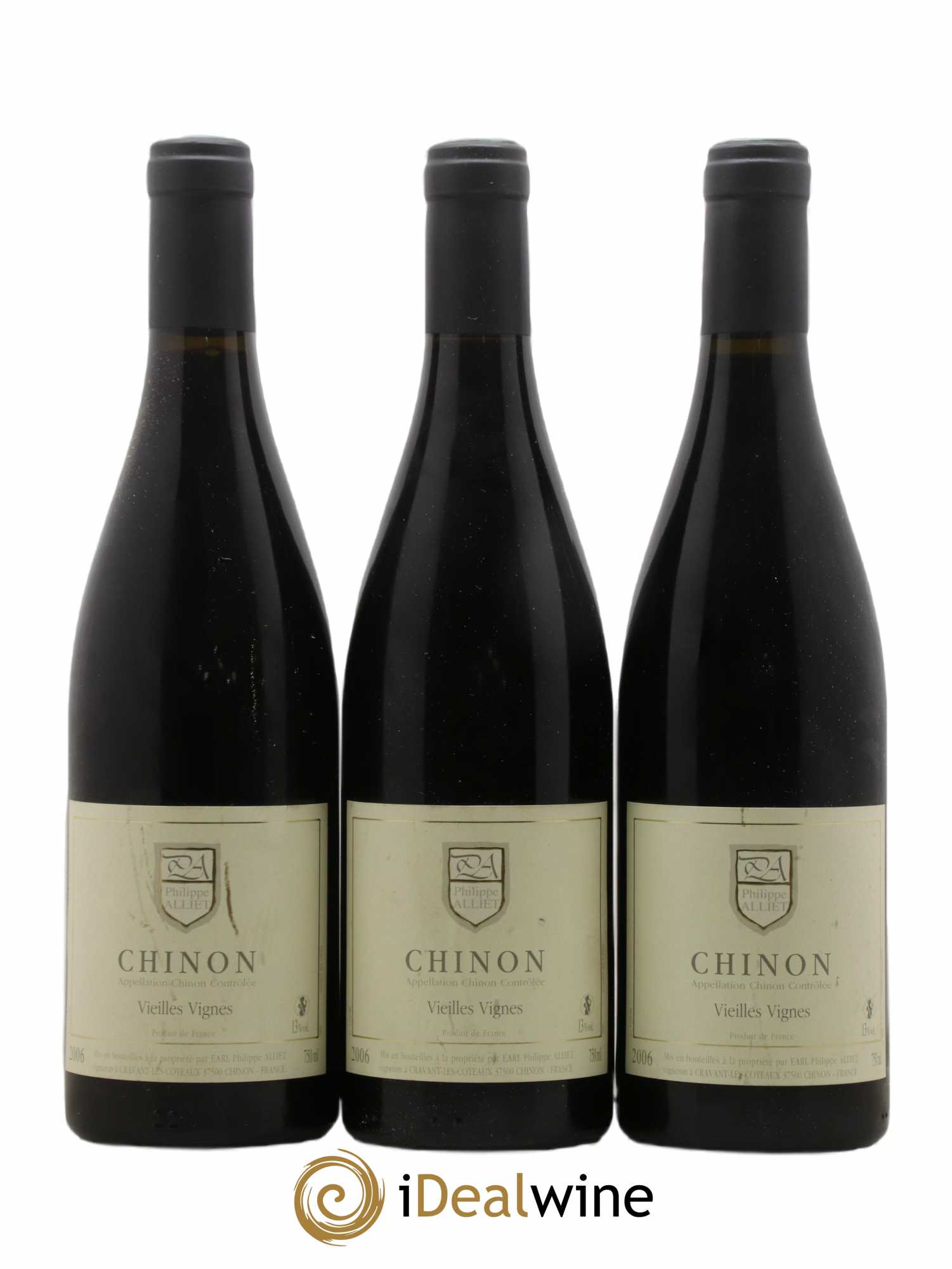 Chinon Vieilles Vignes Philippe Alliet 2006 - Lot de 3 bouteilles - 0