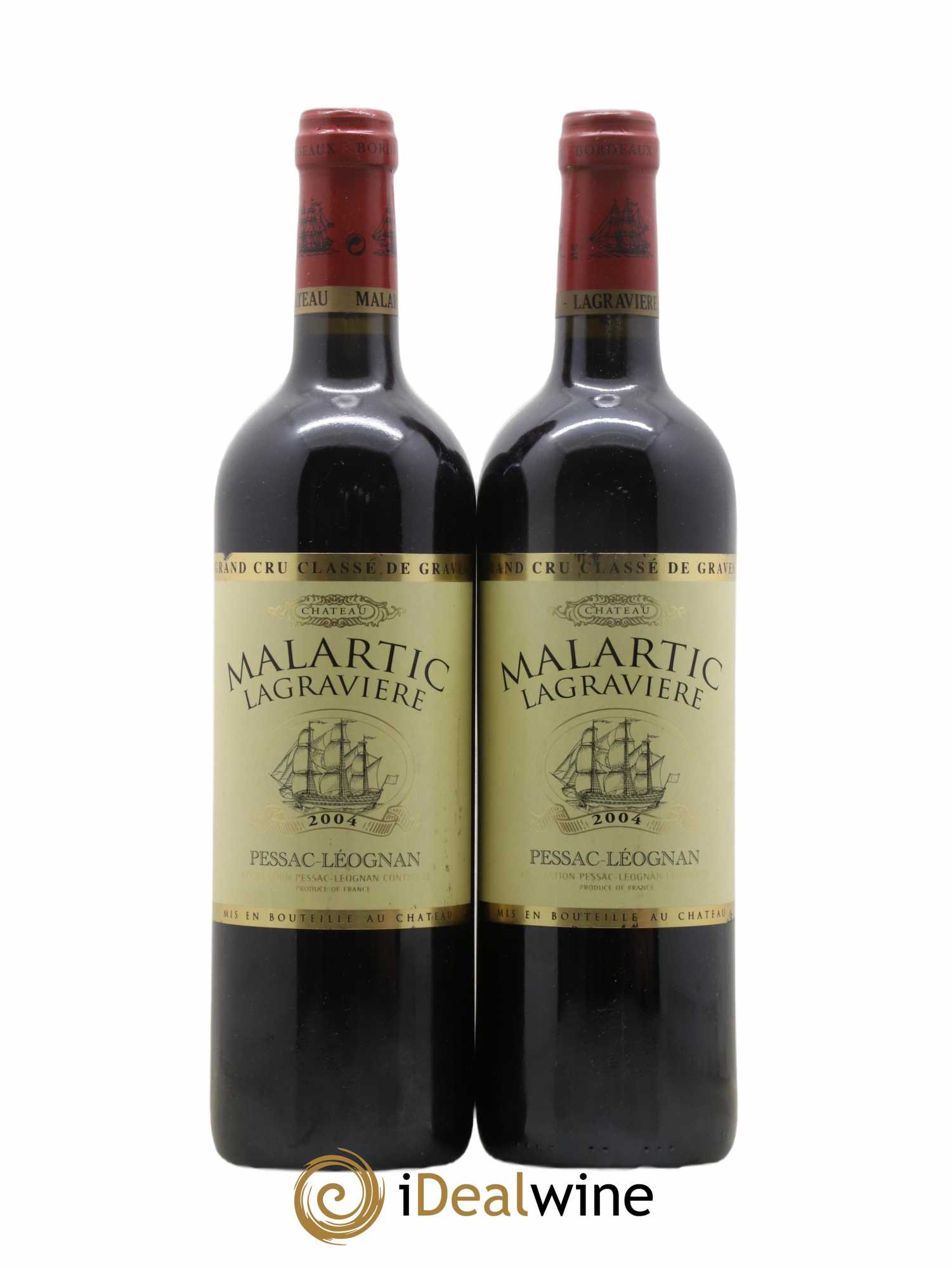 Château Malartic-Lagravière Cru Classé de Graves 2004 - Lot de 2 bouteilles - 0
