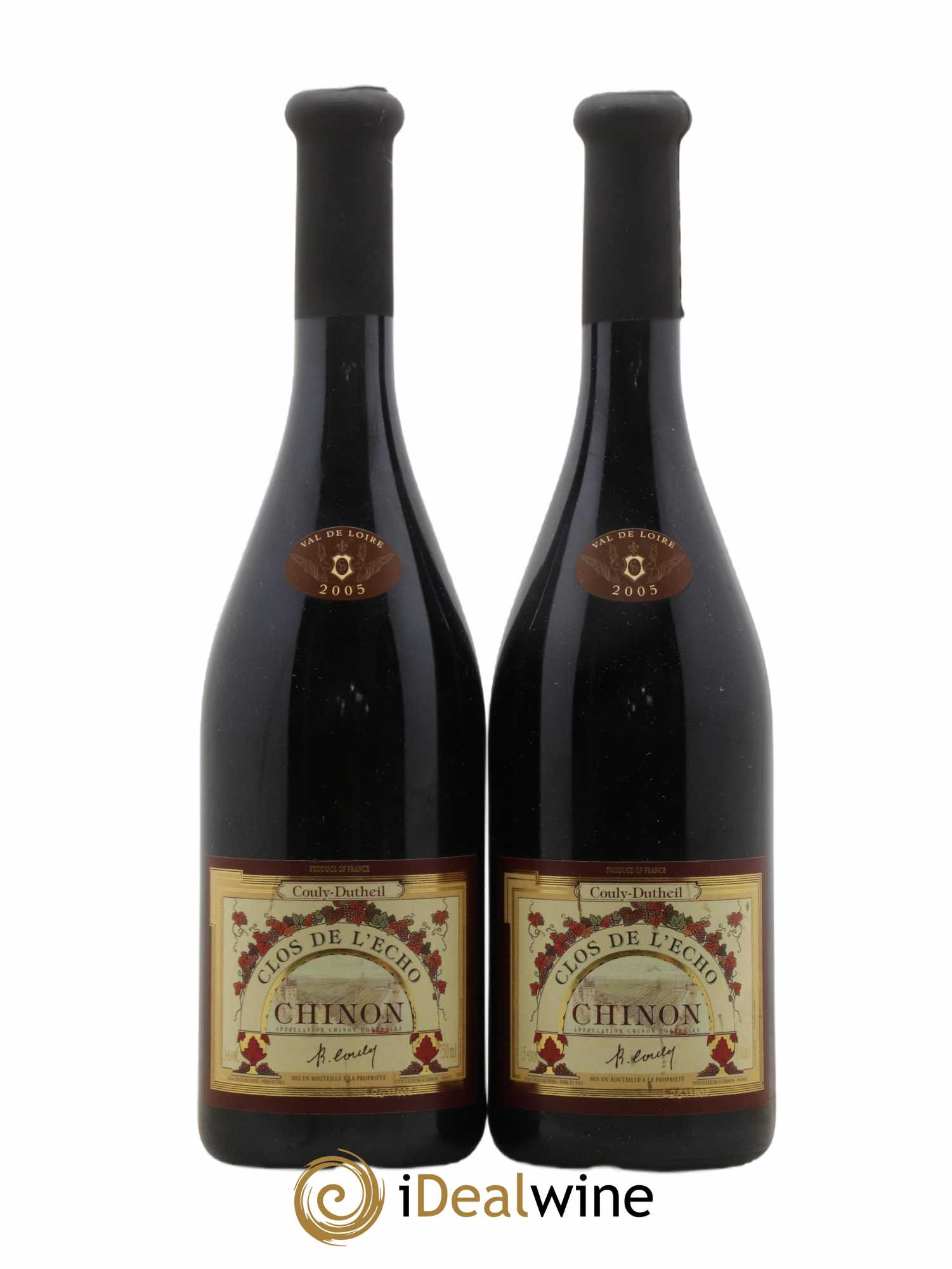 Chinon Clos de l'Echo Couly-Dutheil 2005 - Lot de 2 bouteilles - 0