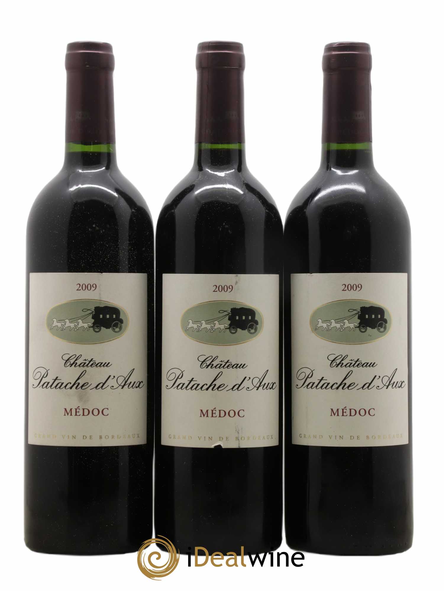 Château Patache d'Aux Cru Bourgeois (sans prix de réserve) 2009 - Lot de 3 bouteilles - 0