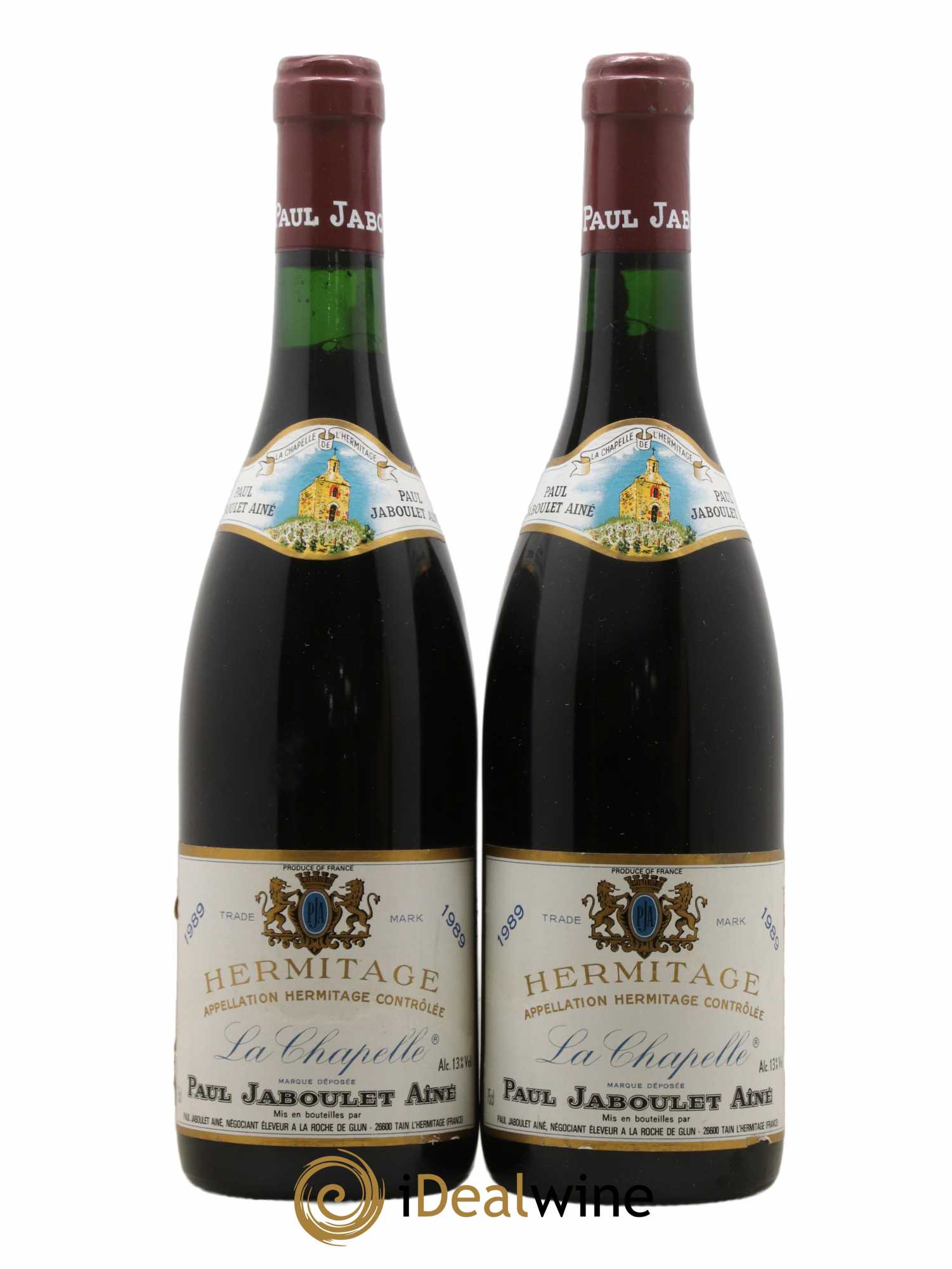 Hermitage La Chapelle Paul Jaboulet Ainé 1989 - Lot de 2 bouteilles - 0