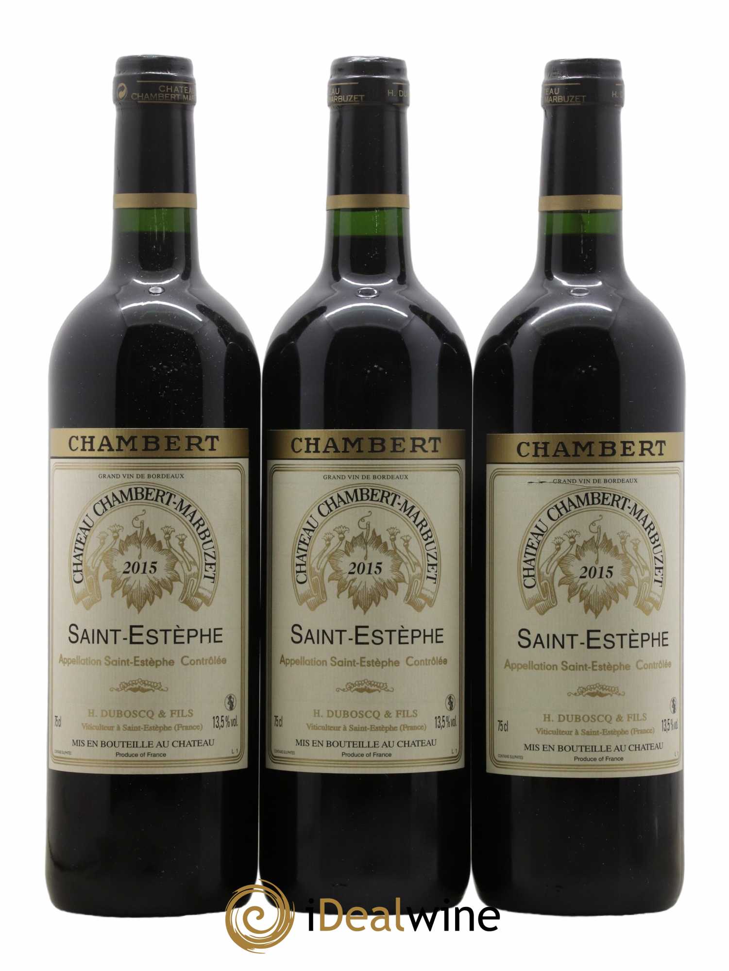 Château Chambert-Marbuzet Cru Bourgeois 2015 - Lot de 3 bouteilles - 0