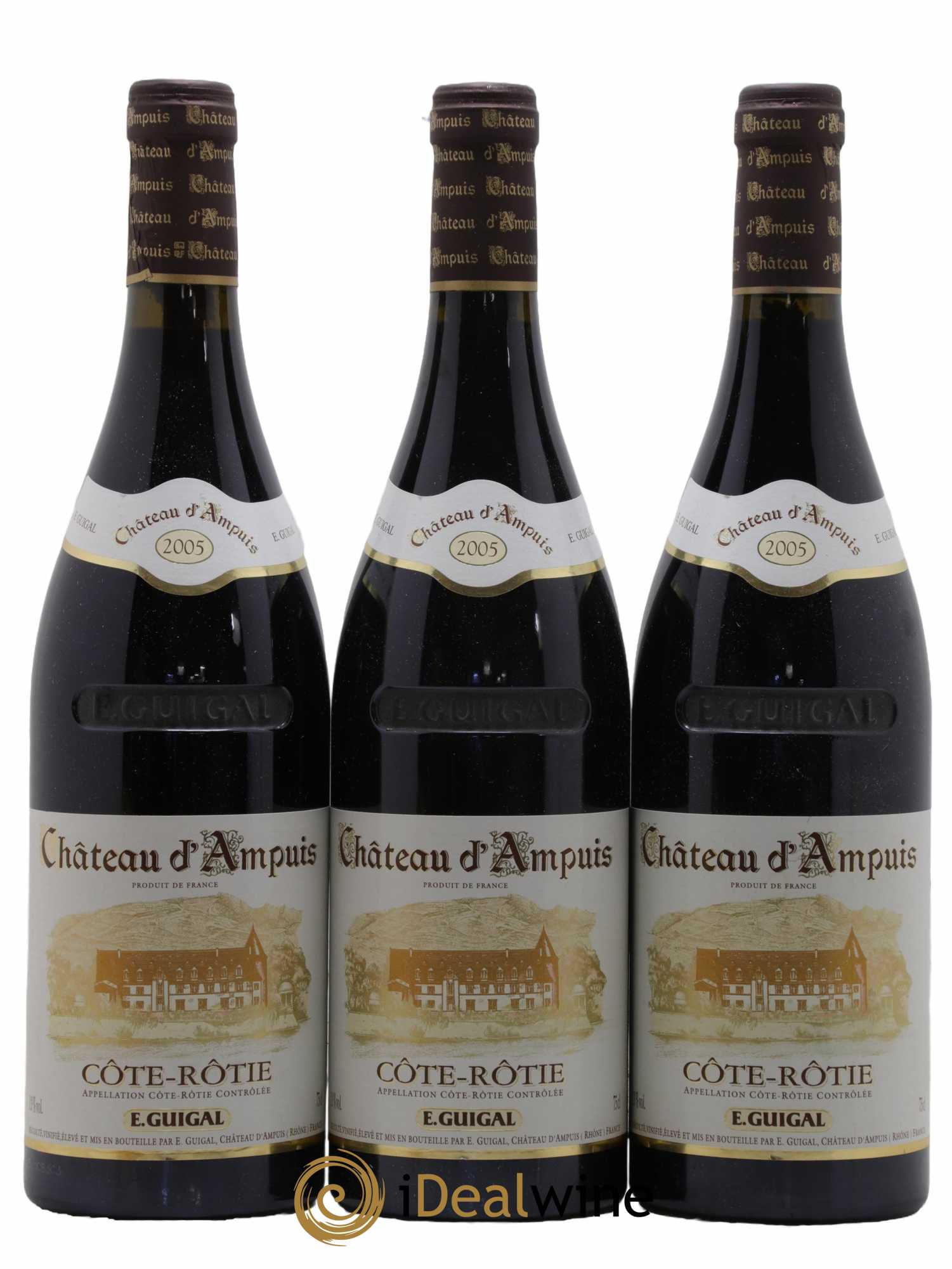 Côte-Rôtie Château d'Ampuis Guigal 2005 - Lot de 3 bouteilles - 0