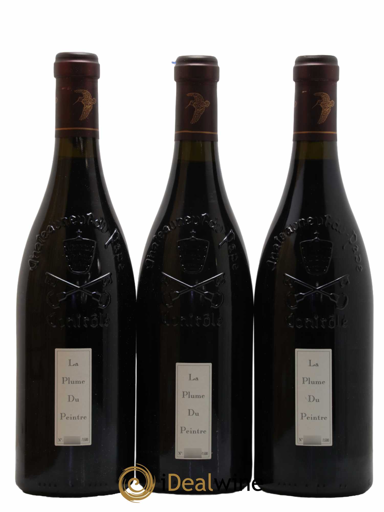 Châteauneuf-du-Pape La Plume du Peintre La Mordorée (Domaine de) 2003 - Lot de 3 bouteilles - 1