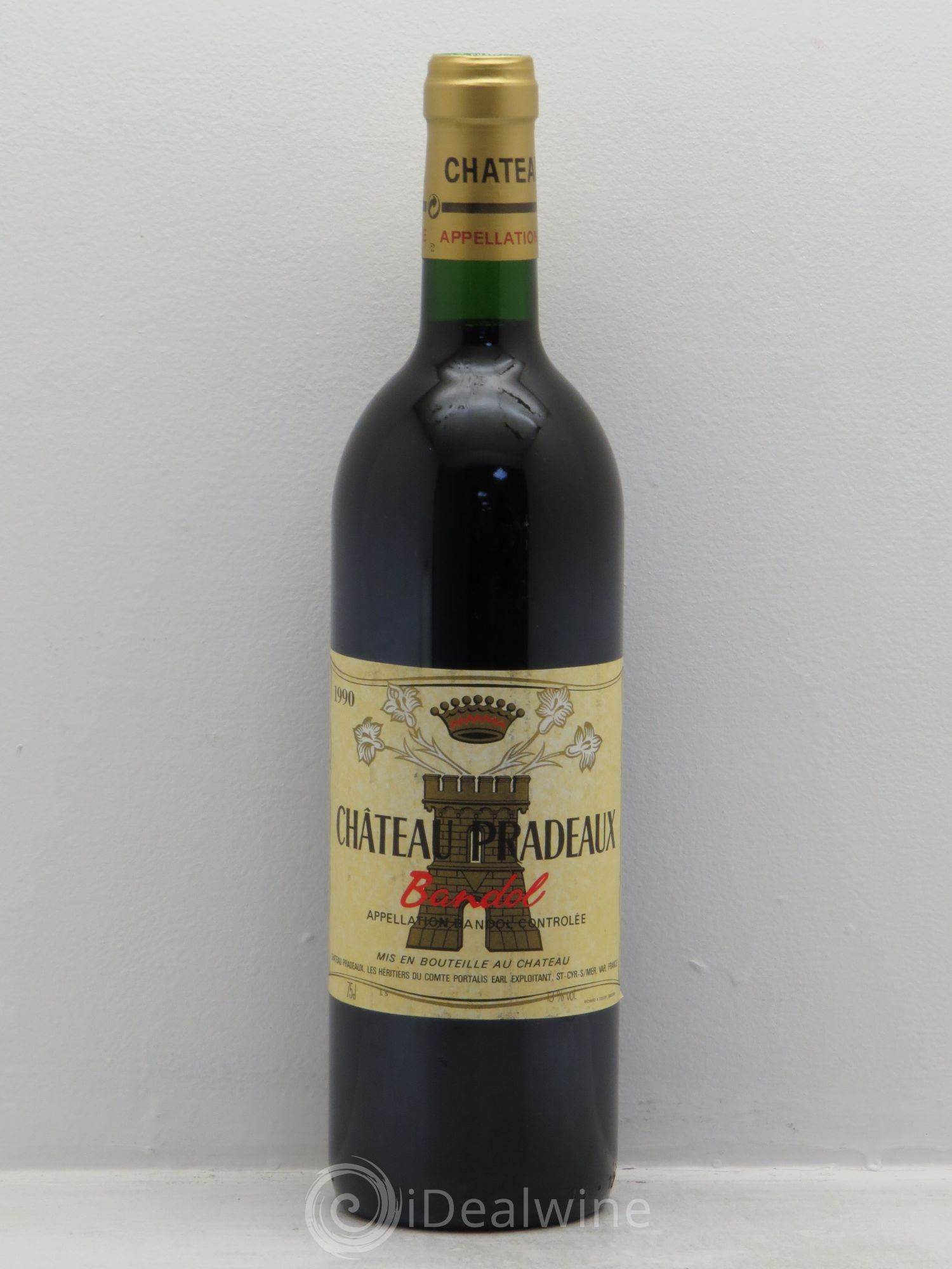 Bandol Château Pradeaux Famille Portalis 1990 - Lot de 1 bouteille - 0