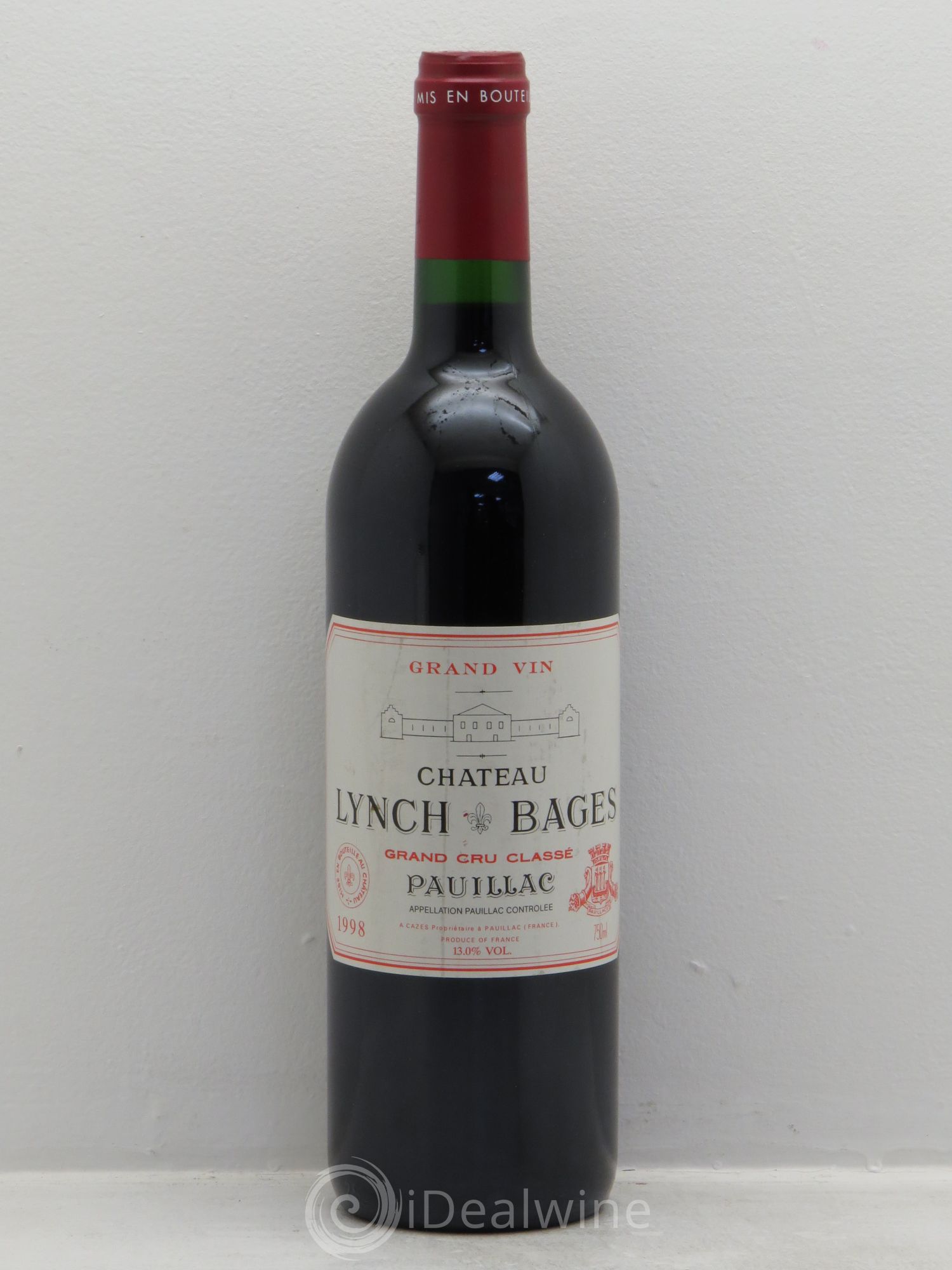 Château Lynch Bages 5ème Grand Cru Classé 1998 - Lot de 6 bouteilles - 0