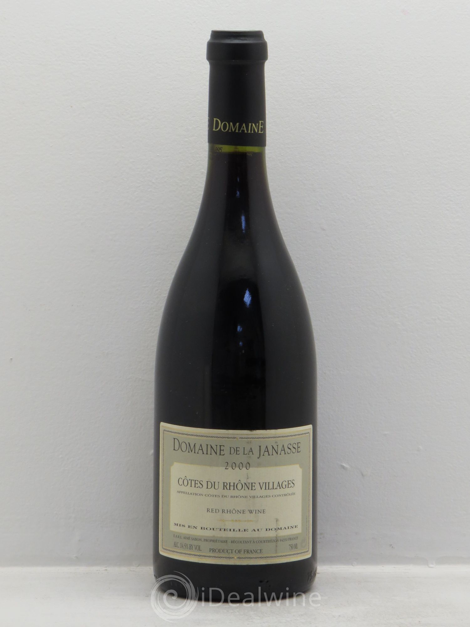 Côtes-du-Rhône La Janasse (Domaine de) Aimé Sabon Villages 2000 - Lot de 1 bouteille - 0