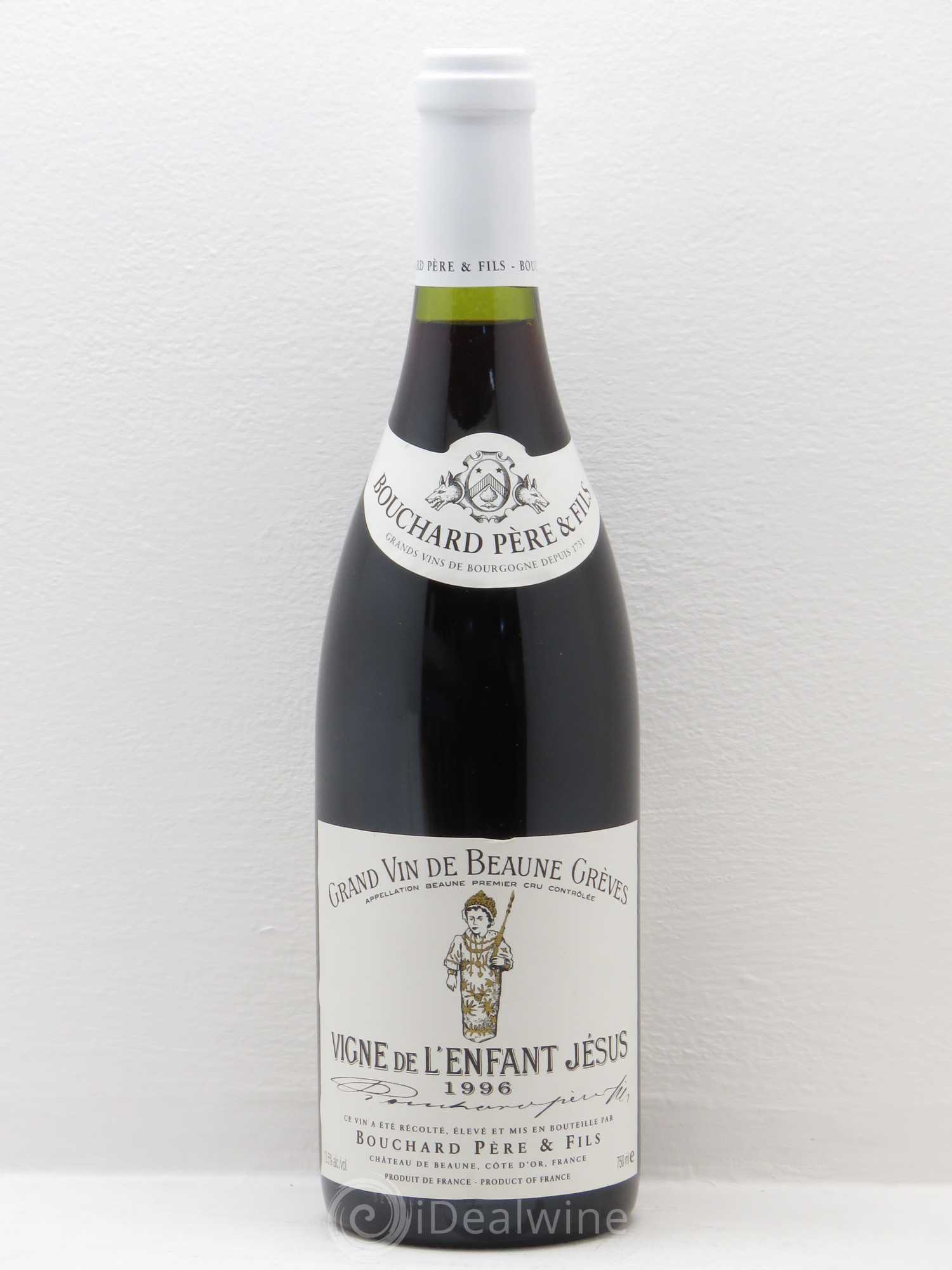 Beaune 1er Cru Grèves - Vigne de l'Enfant Jésus Bouchard Père & Fils 1996 - Lot de 1 bouteille - 0