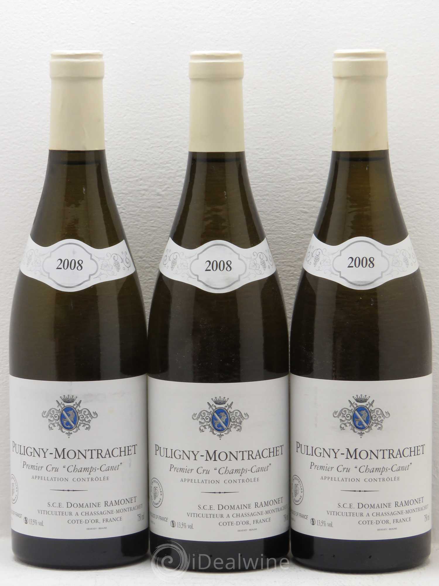 Puligny-Montrachet 1er Cru Champs Canet Ramonet (Domaine) 2008 - Lot de 3 bouteilles - 0