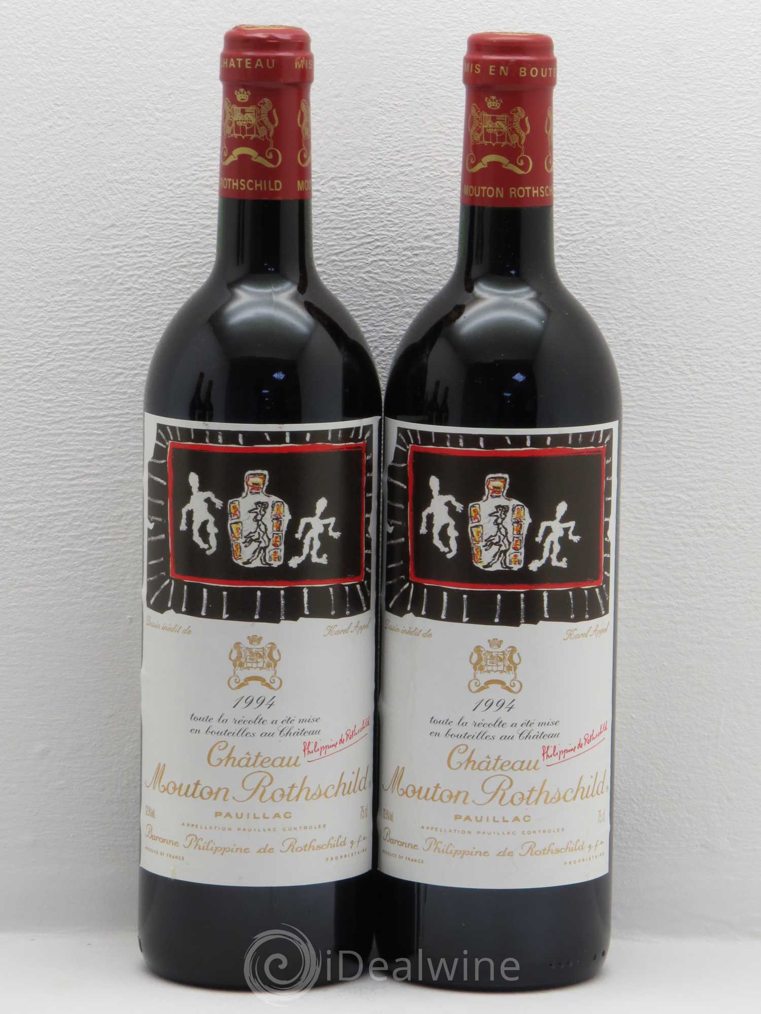 Château Mouton Rothschild 1er Grand Cru Classé 1994 - Lot de 4 bouteilles - 1