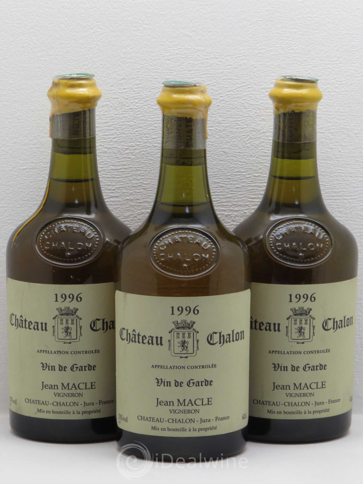 Château-Chalon Jean Macle 1996 - Lot de 3 bouteilles - 0