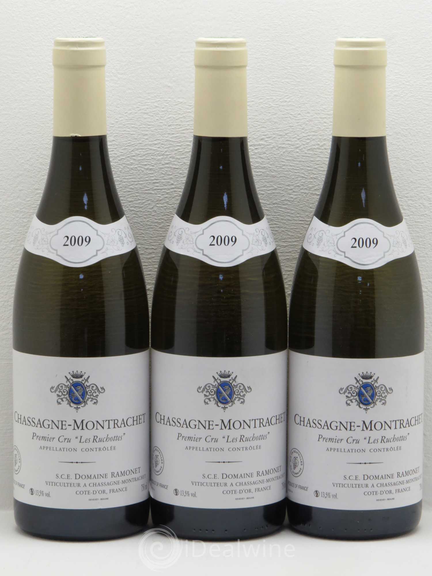 Chassagne-Montrachet 1er Cru Les Ruchottes Ramonet (Domaine) 2009 - Lot de 3 bouteilles - 0