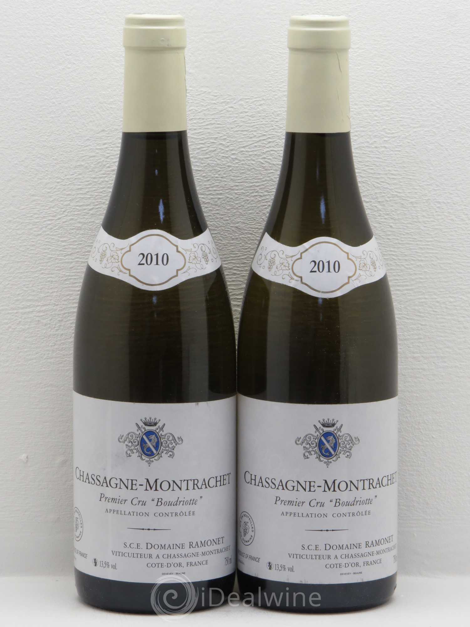 Chassagne-Montrachet 1er Cru Boudriotte Ramonet (Domaine) 2010 - Lot de 2 bouteilles - 0