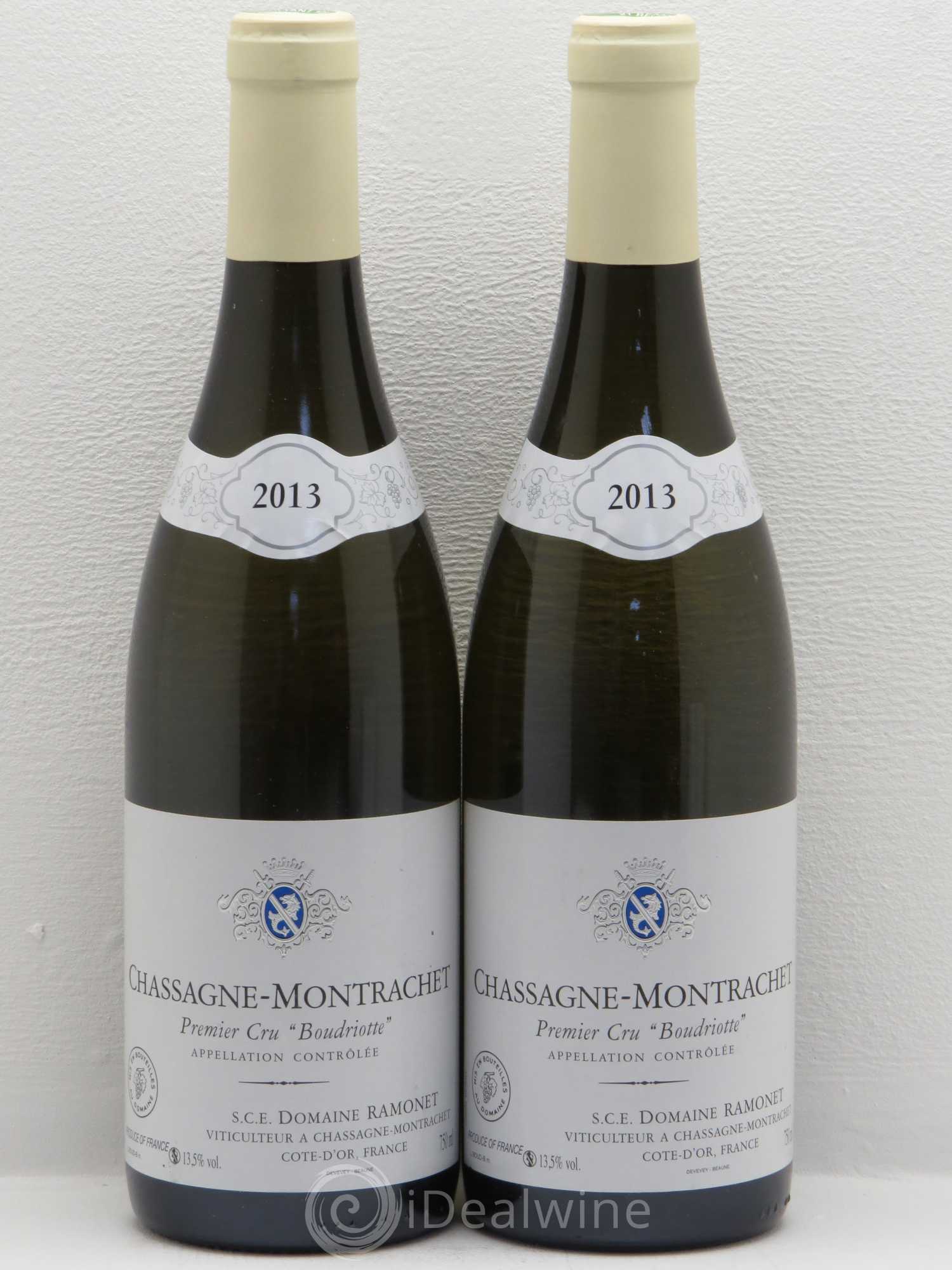Chassagne-Montrachet 1er Cru Boudriotte Ramonet (Domaine) 2013 - Lot de 2 bouteilles - 0
