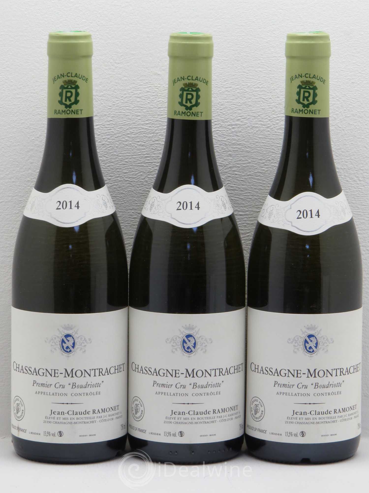 Chassagne-Montrachet 1er Cru Boudriotte Ramonet (Domaine) 2014 - Lot de 3 bouteilles - 0
