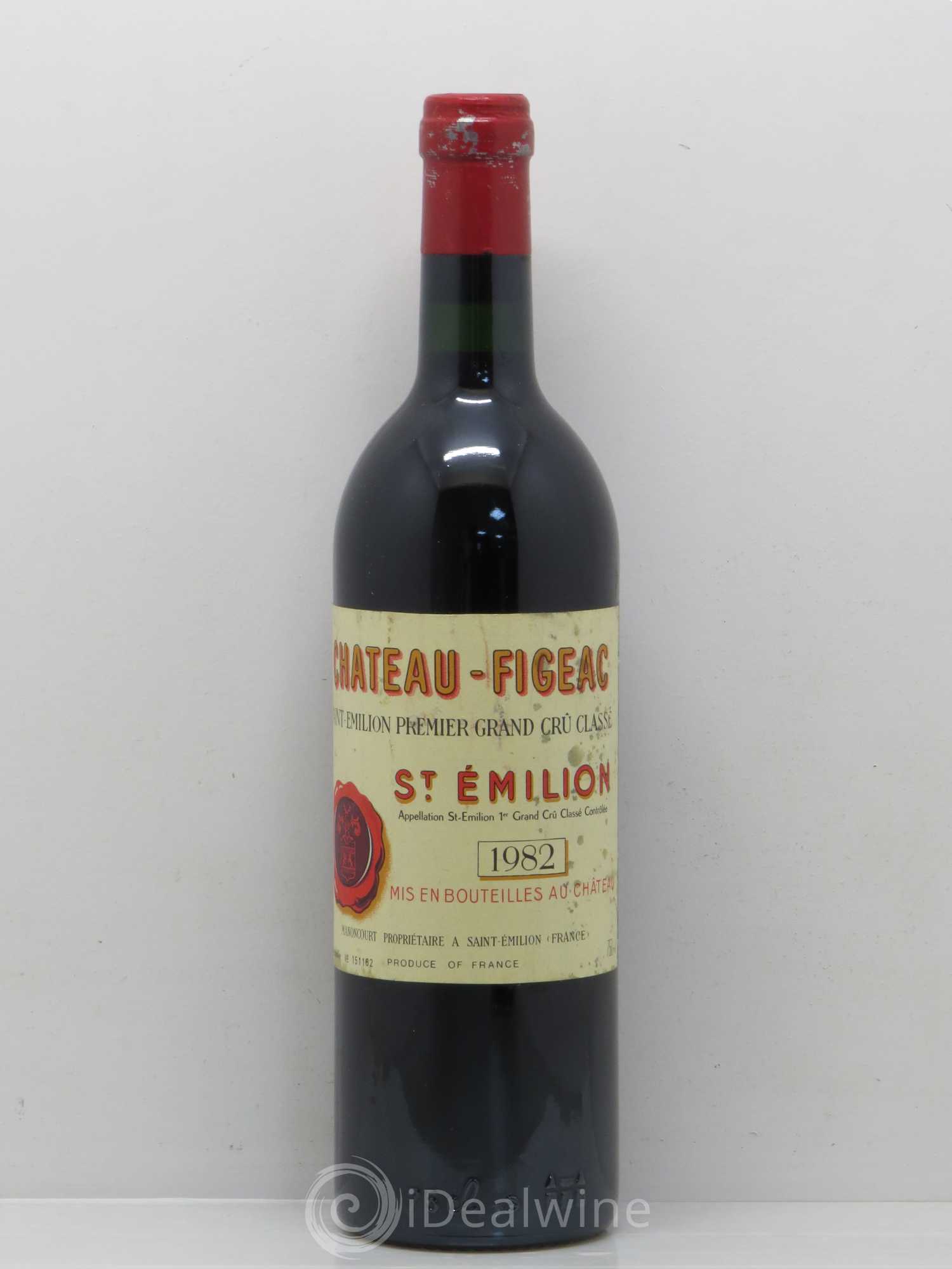 Château Figeac 1er Grand Cru Classé A 1982 - Lot de 1 bouteille - 0