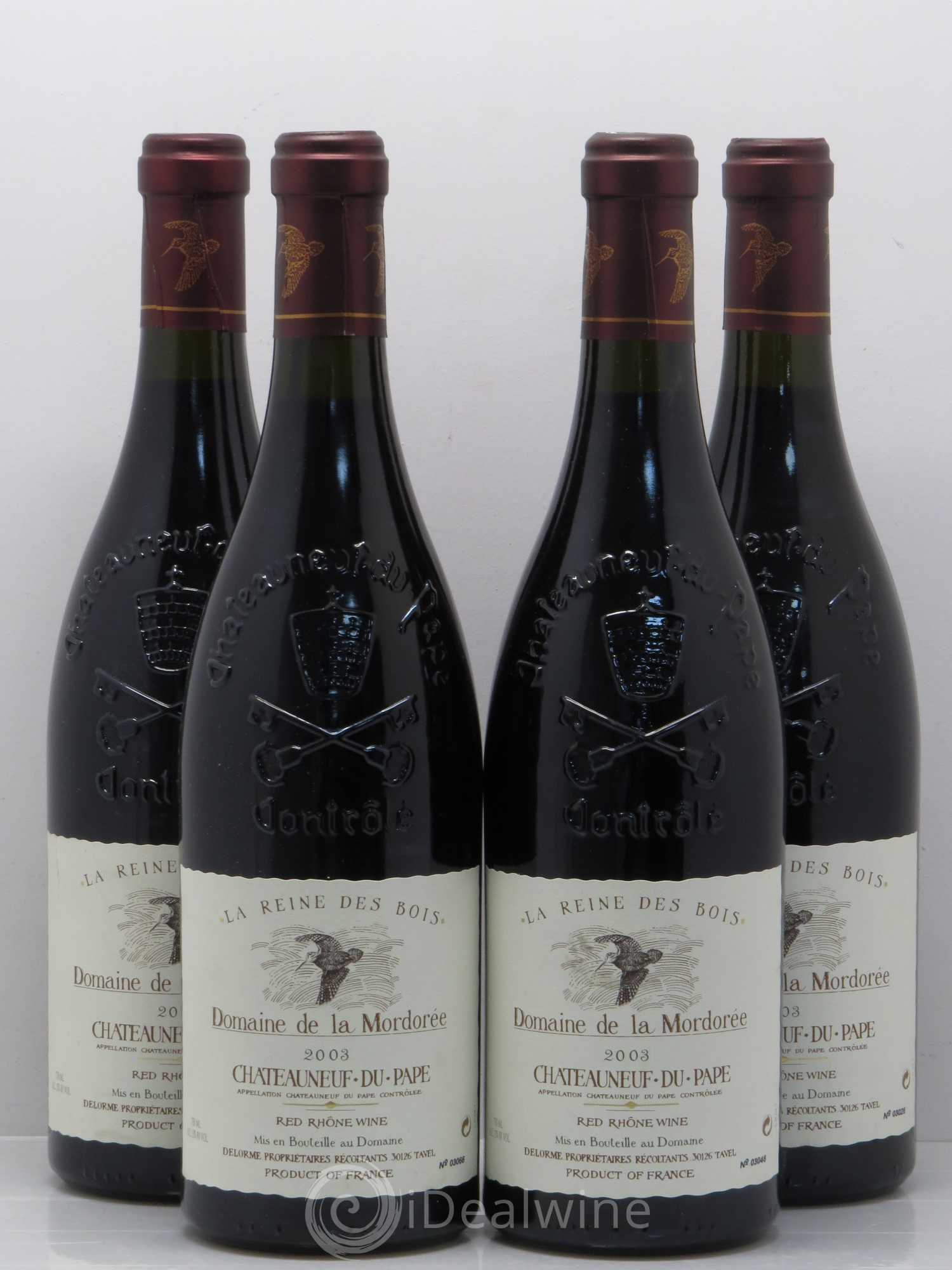 Châteauneuf-du-Pape Domaine de La Mordorée (Domaine de) 2003 - Lot de 4 bouteilles - 0