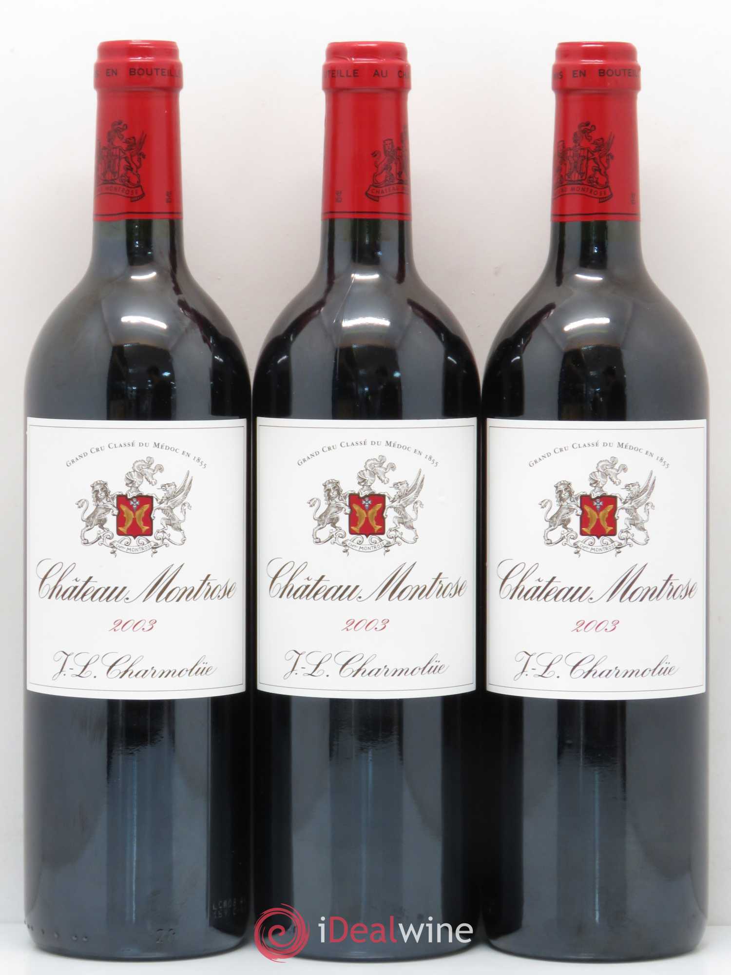 Château Montrose 2ème Grand Cru Classé 2003 - Lot de 3 bouteilles - 0